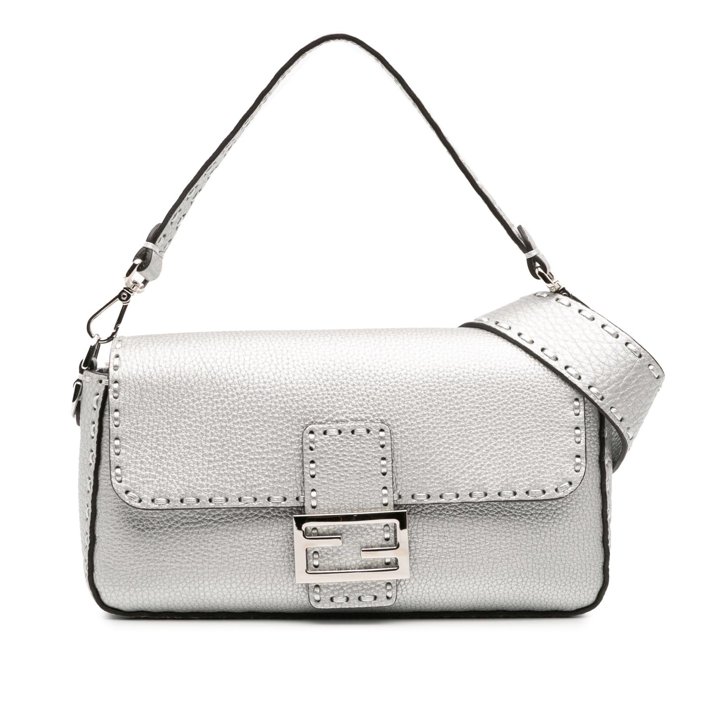 Fendi Selleria Baguette Satchel Leather Satchel Bag Baguette Satchel 3