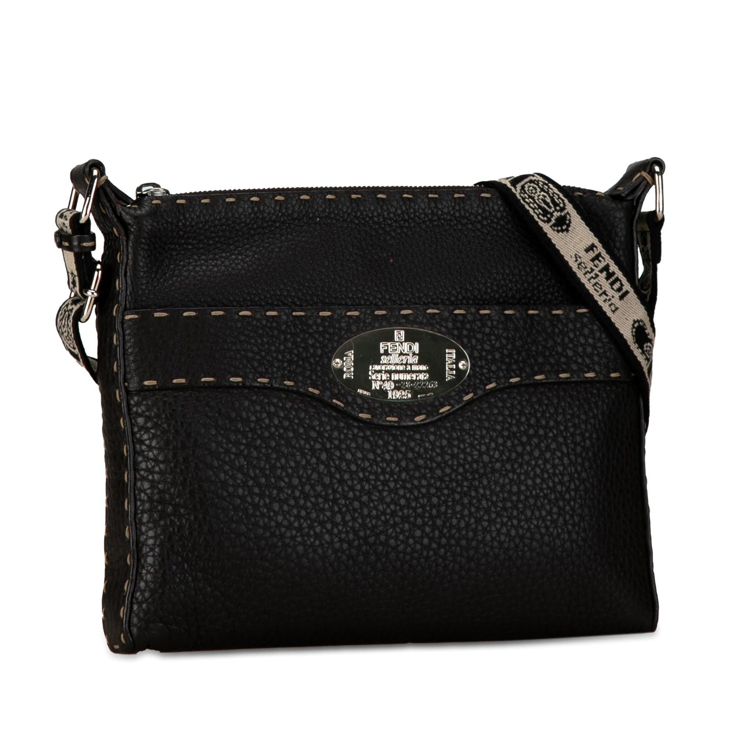 Fendi Selleria Crossbody Shg W68Jgn Leather Crossbody Bag