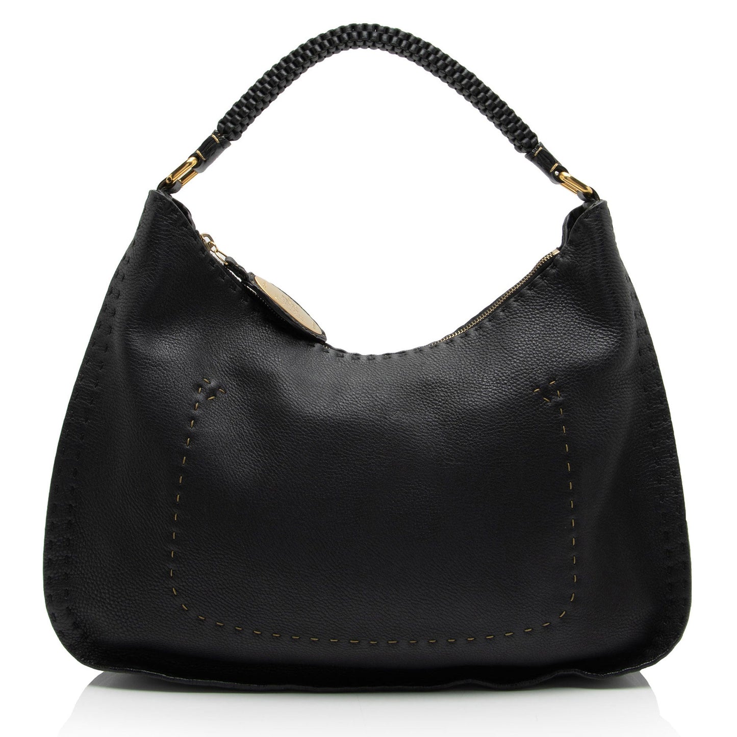 Fendi Selleria Hobo Shf Xh4Dib Leather Shoulder Bag