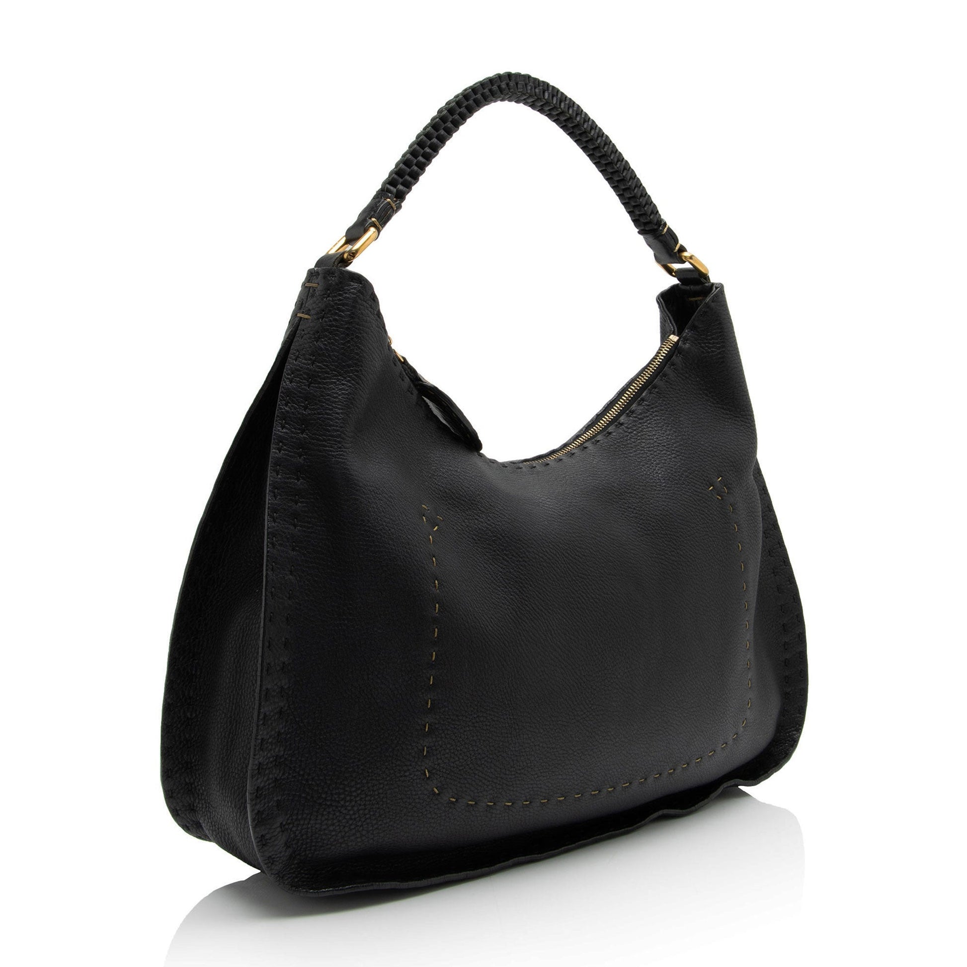 Fendi Selleria Hobo Shf Xh4Dib Leather Shoulder Bag