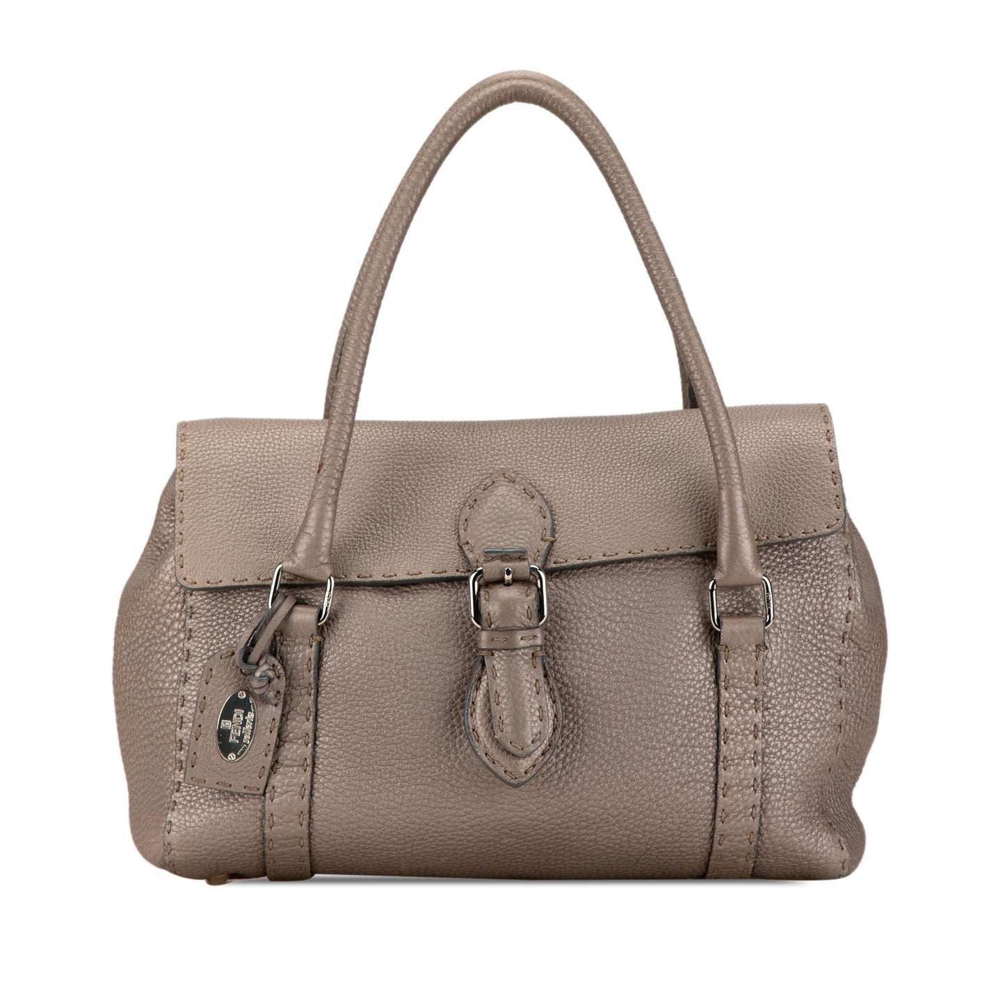 Fendi Selleria Linda Handbag Shg Kpapcq Leather Satchel Bag