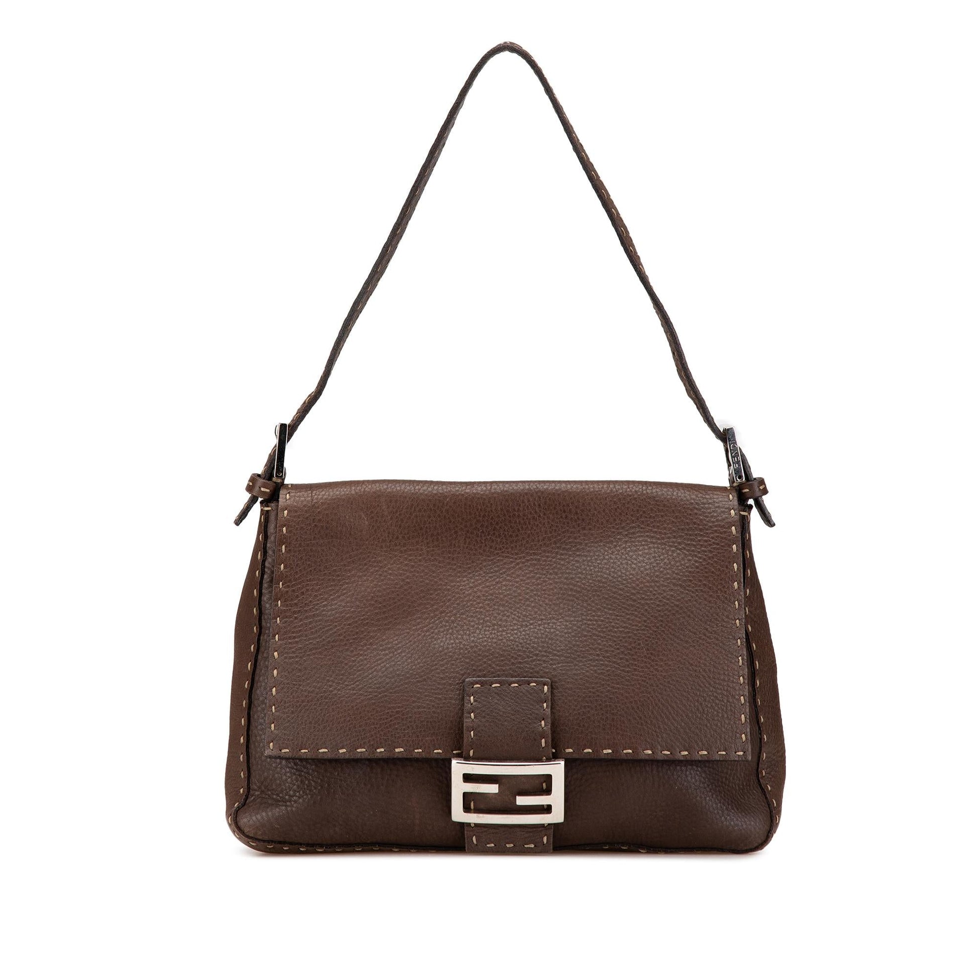 Fendi Selleria Mamma Forever Shoulder Bag Leather