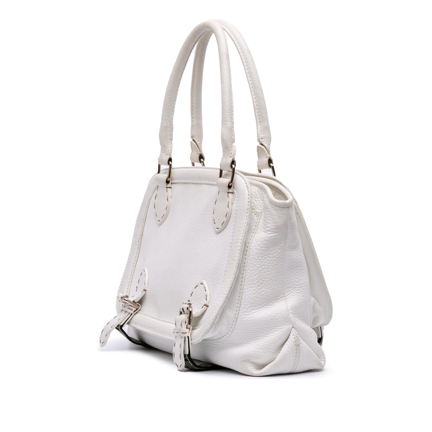 Fendi Selleria Messalina Tote Leather Tote Bag