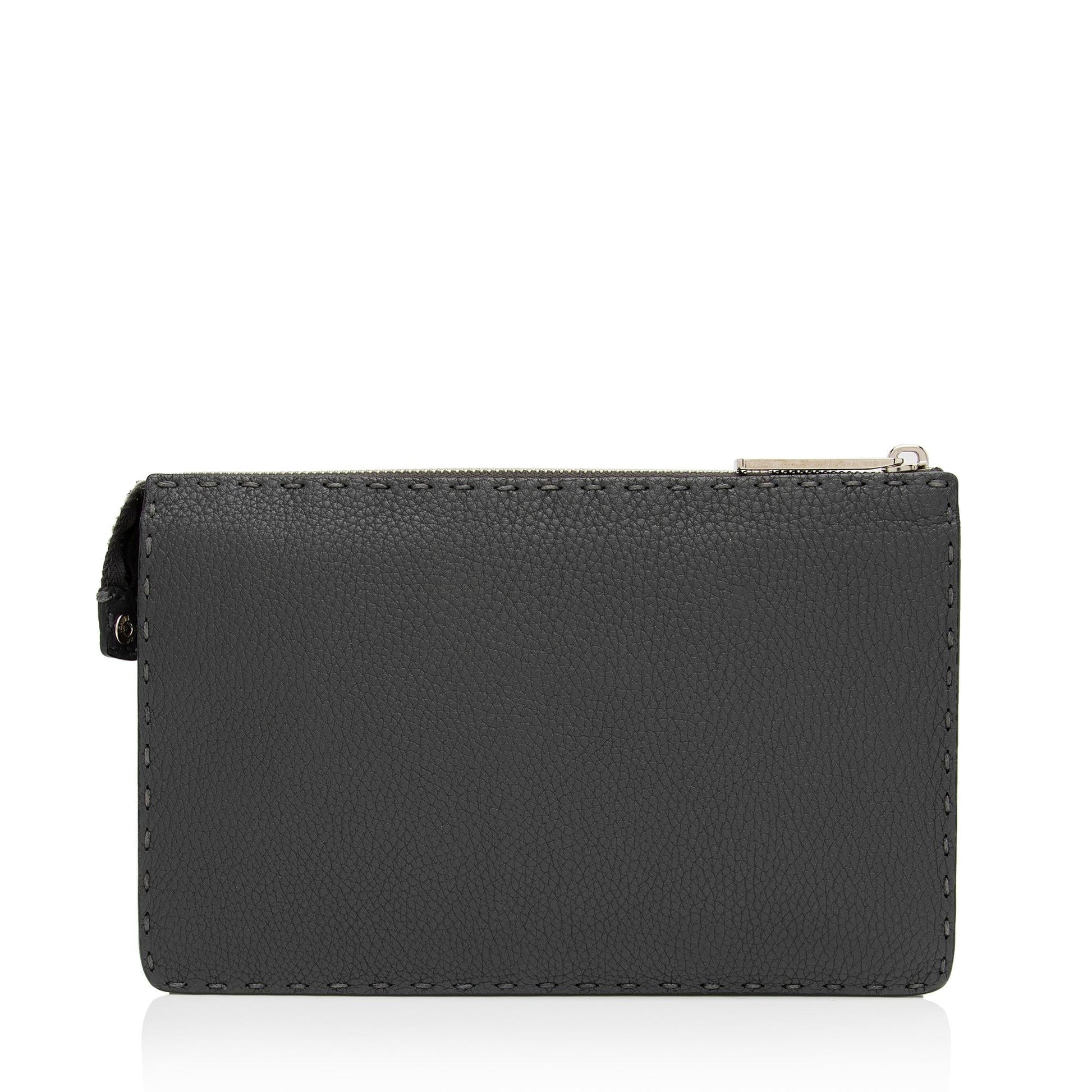 Fendi Selleria Monster Clutch Shf Hyuzqb Leather Clutch Bag