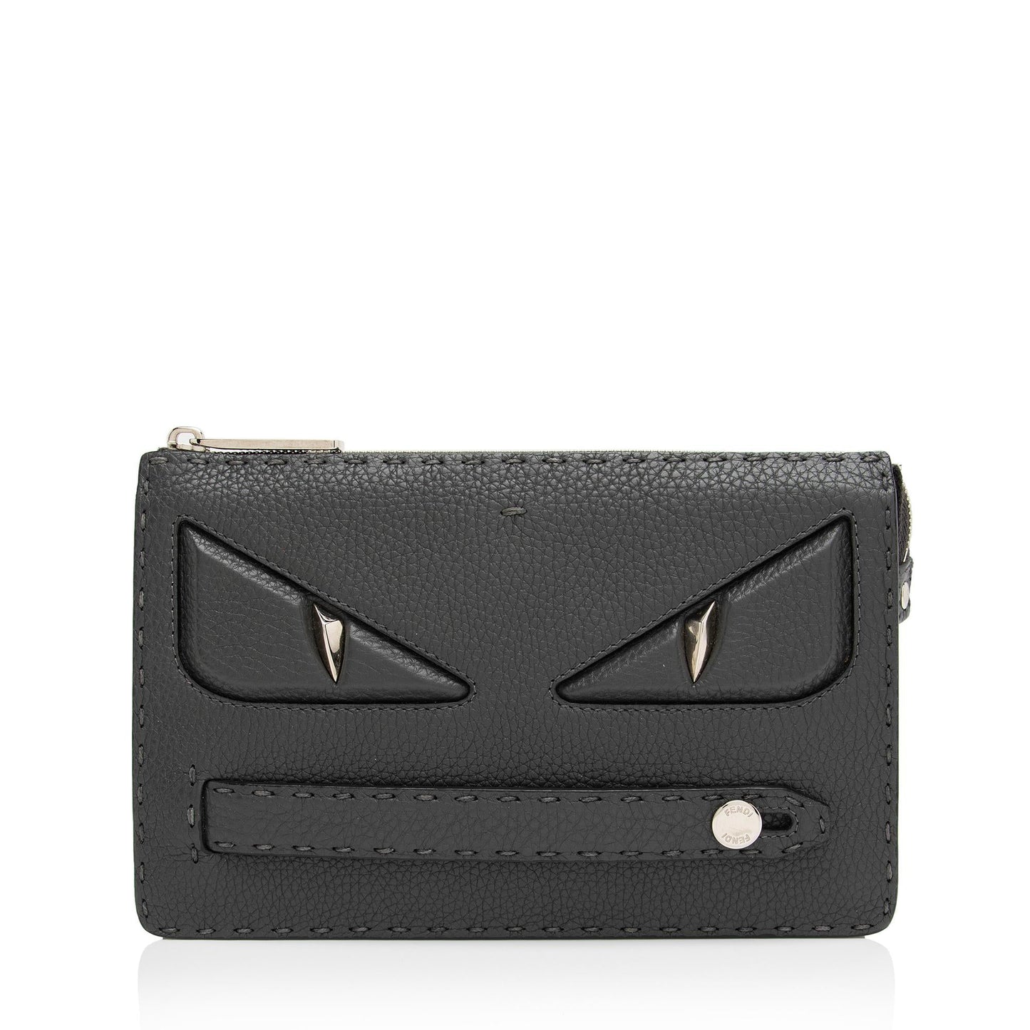 Fendi Selleria Monster Clutch Shf Hyuzqb Leather Clutch Bag