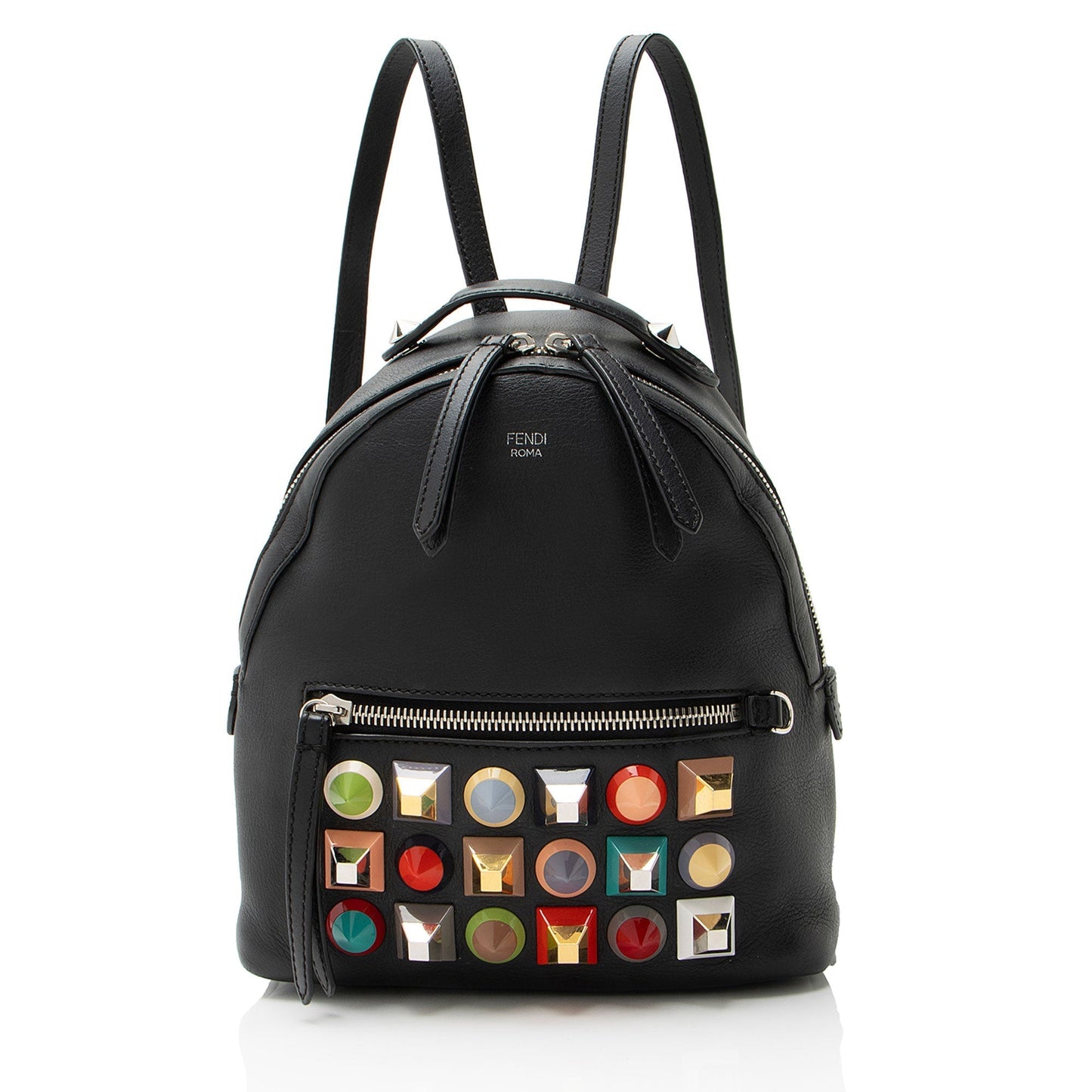 Fendi Studded By The Way Backpack Leather Mini Shoulder Bag
