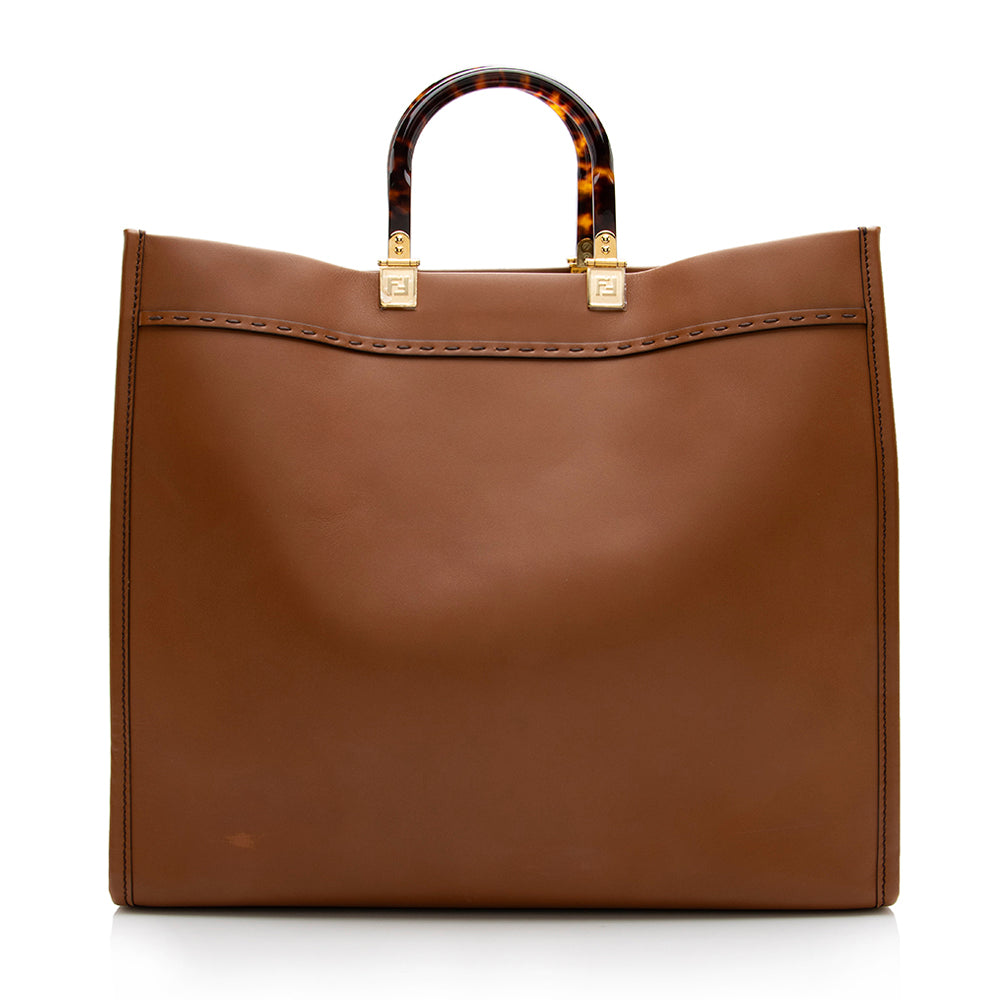 Fendi Sunshine Shopper Tote Shf Leather Large Tote Bag Tote Shf 18056