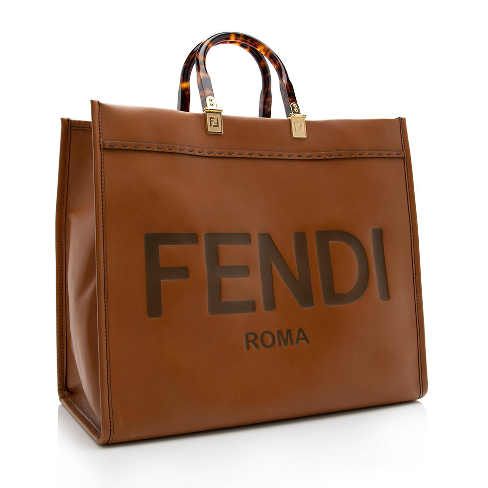 Fendi Sunshine Shopper Tote Shf Leather Large Tote Bag Tote Shf 18056