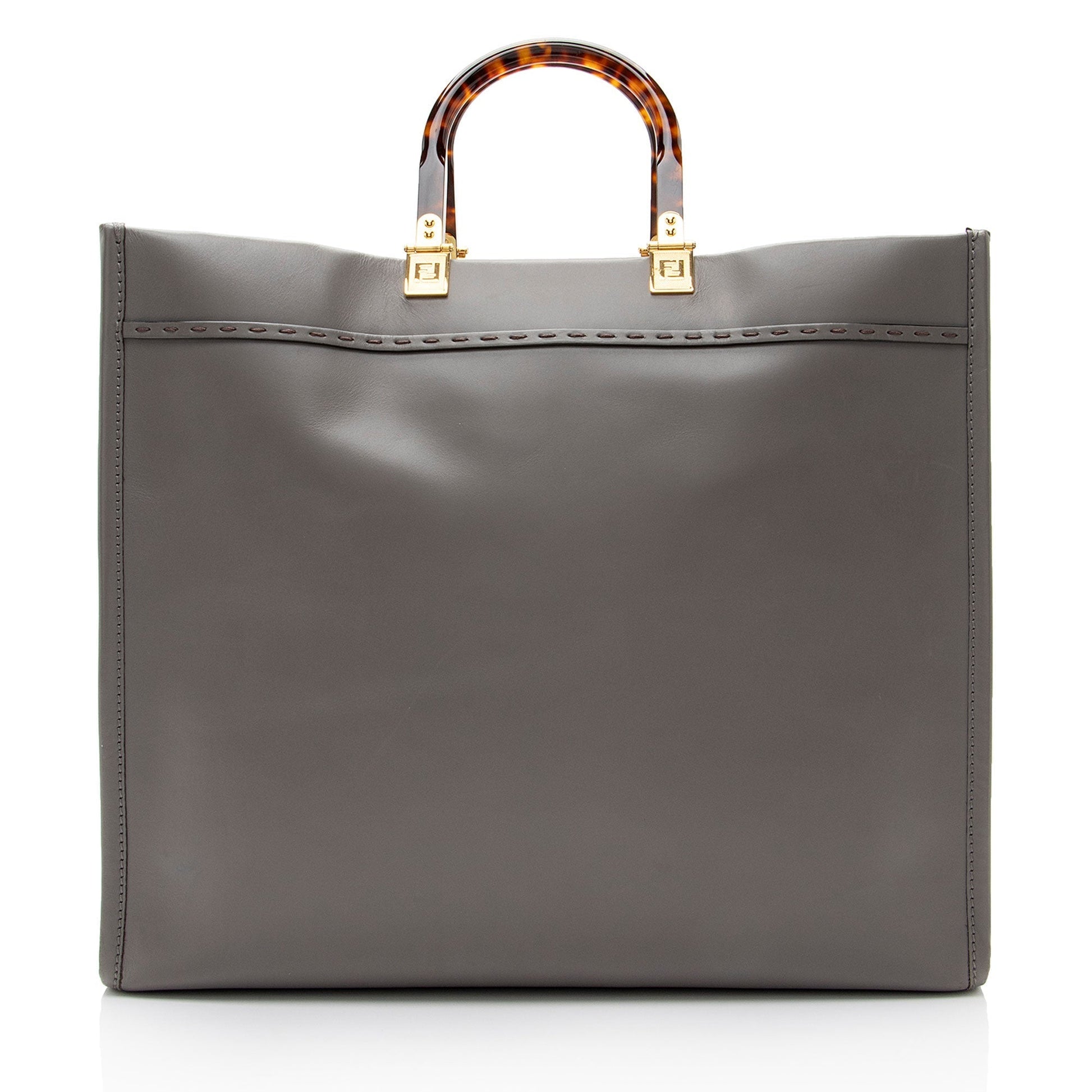 Fendi Sunshine Shopper Tote Shf V85Fxb Leather Large Tote Bag
