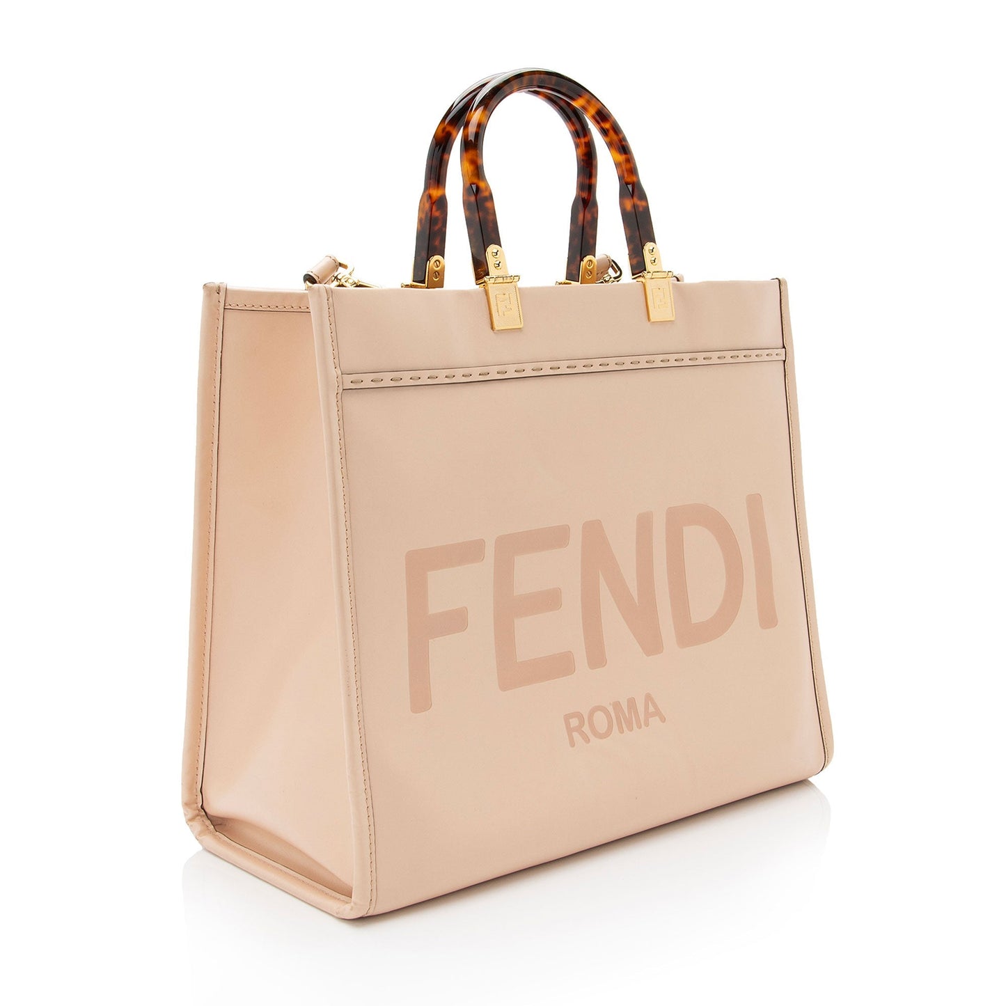 Fendi Sunshine Shopper Tote Shf Bvsolv Leather Medium Tote Bag