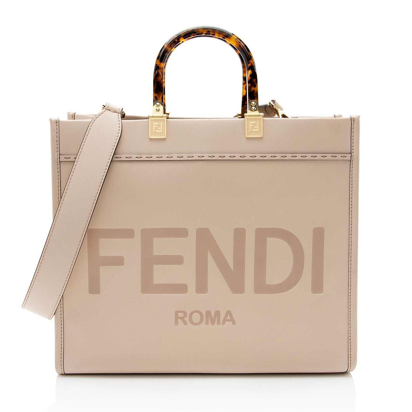Fendi Sunshine Shopper Tote Shf Vvisqc Leather Medium Tote Bag