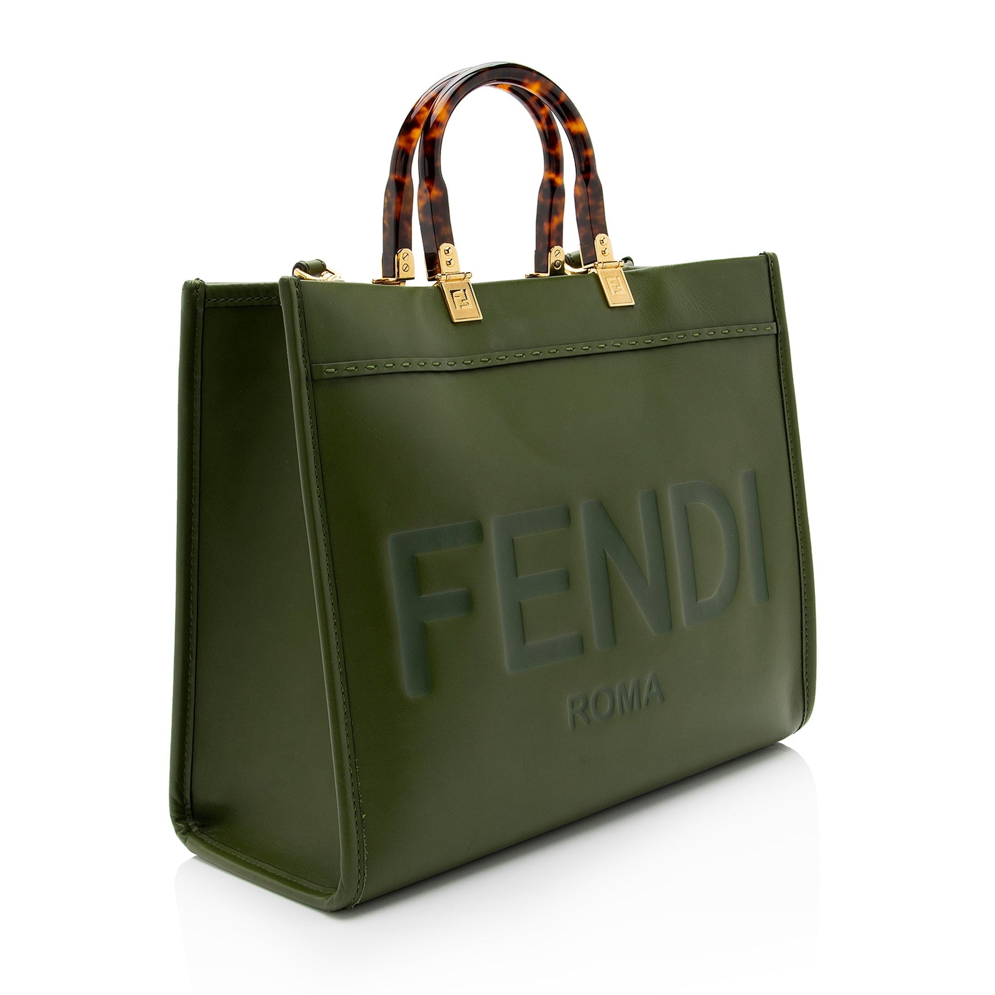Fendi Sunshine Shopper Tote Shf Tedyff Leather Medium Tote Bag
