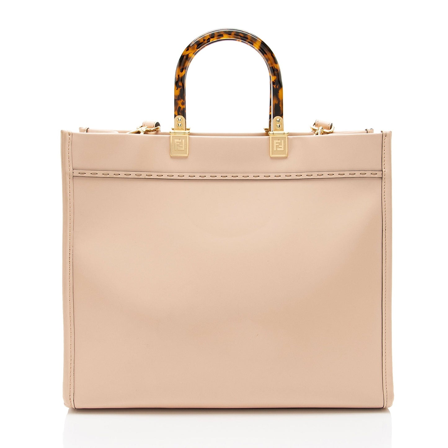 Fendi Sunshine Shopper Tote Leather Medium Tote Bag Tote Shf Hueoka