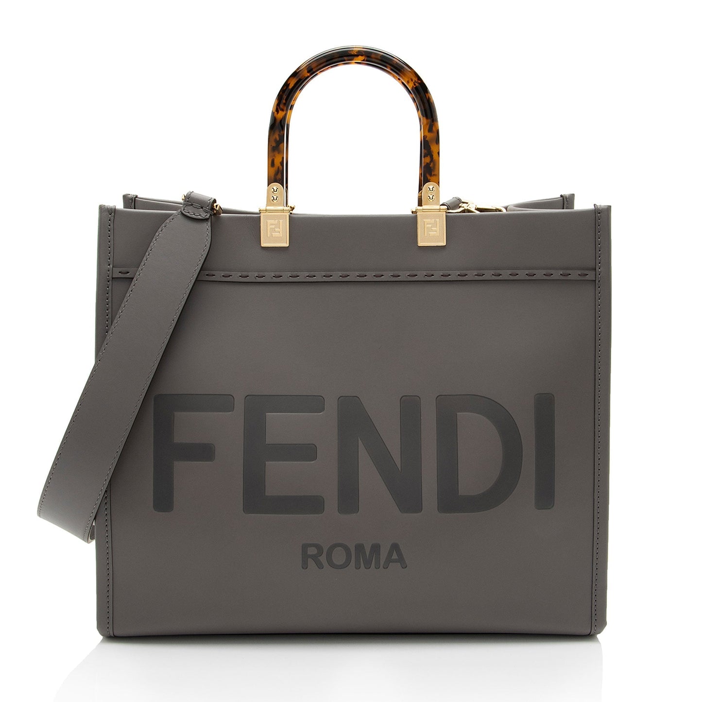 Fendi Sunshine Shopper Tote Shf 55Mloh Leather Medium Tote Bag