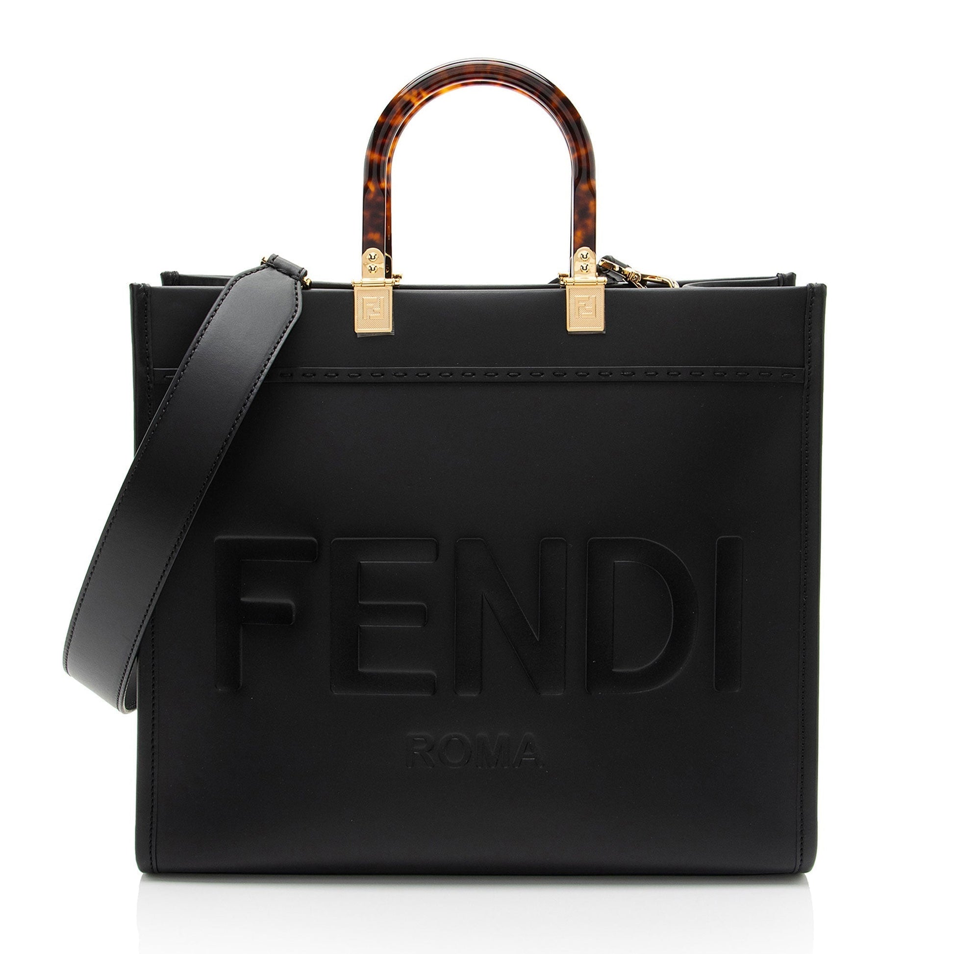 Fendi Sunshine Shopper Tote Shf Deyrpb Leather Medium Tote Bag