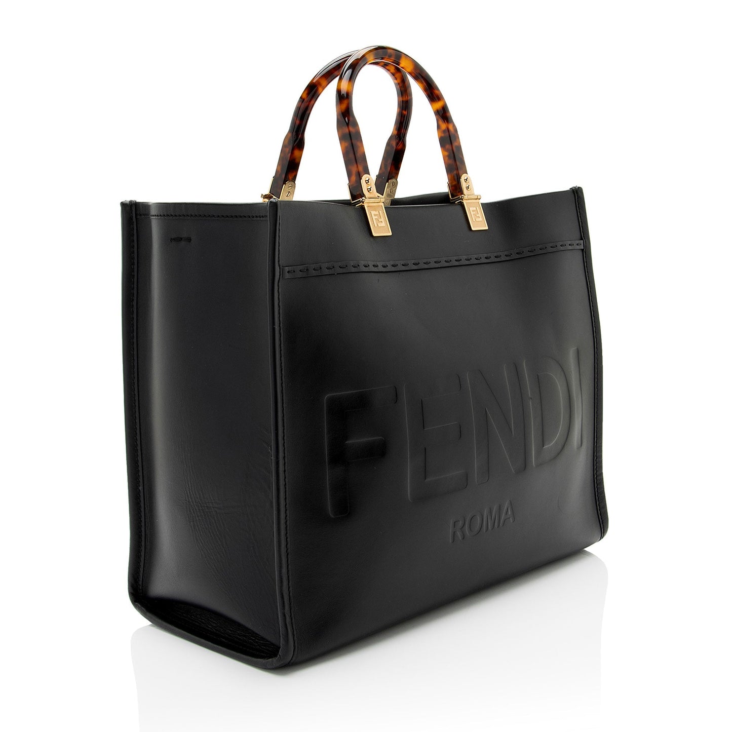 Fendi Sunshine Shopper Tote Leather Medium Tote Bag Tote Shf Bbtdjr