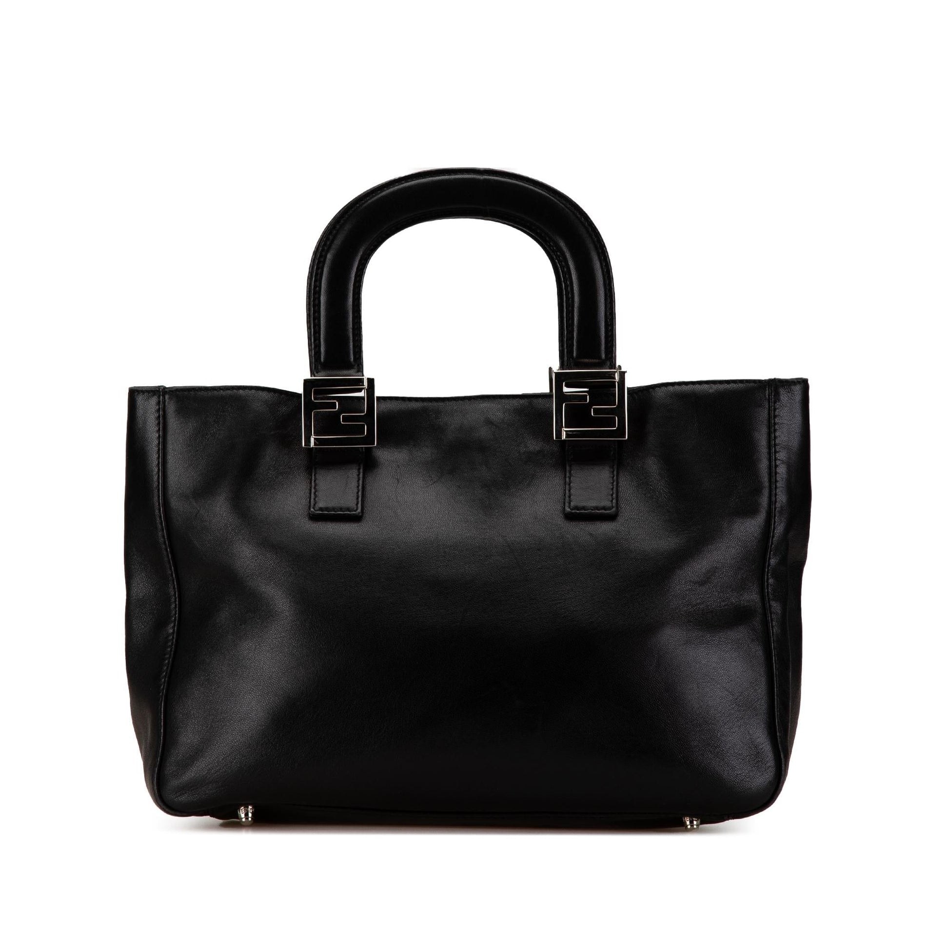 Fendi Twins Handbag Shg Cah655 Leather Satchel Bag