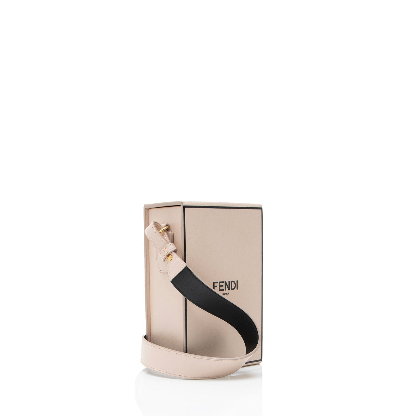 Fendi Vertical Box Shoulder Bag Leather