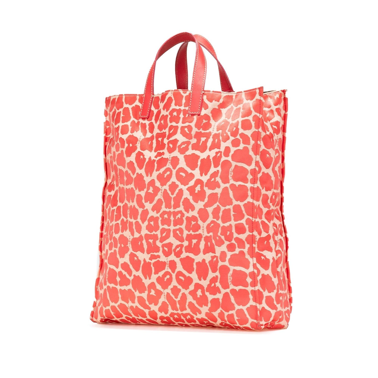 Fendi Leopard Print Shopper Tote Canvas Tote Bag