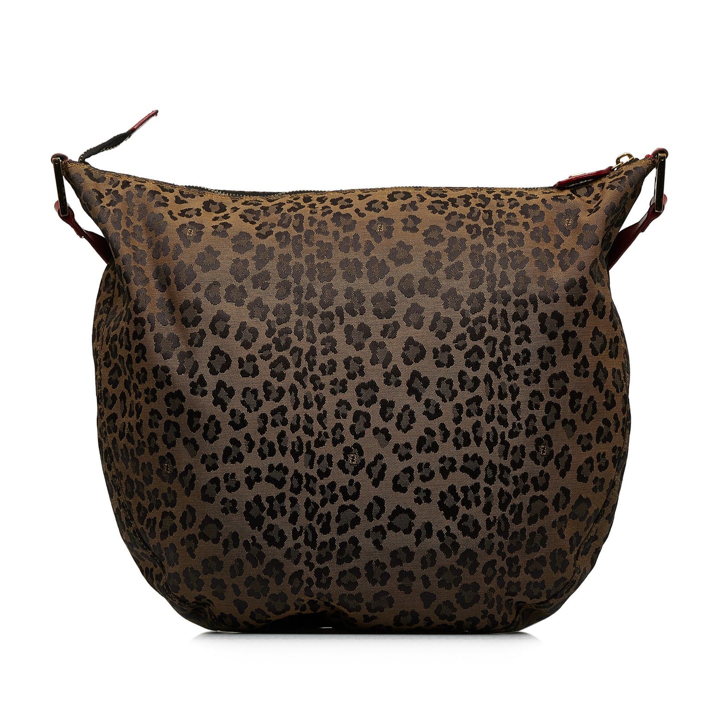 Fendi Leopard Print Hobo Shg Xuvedu Shoulder Bag