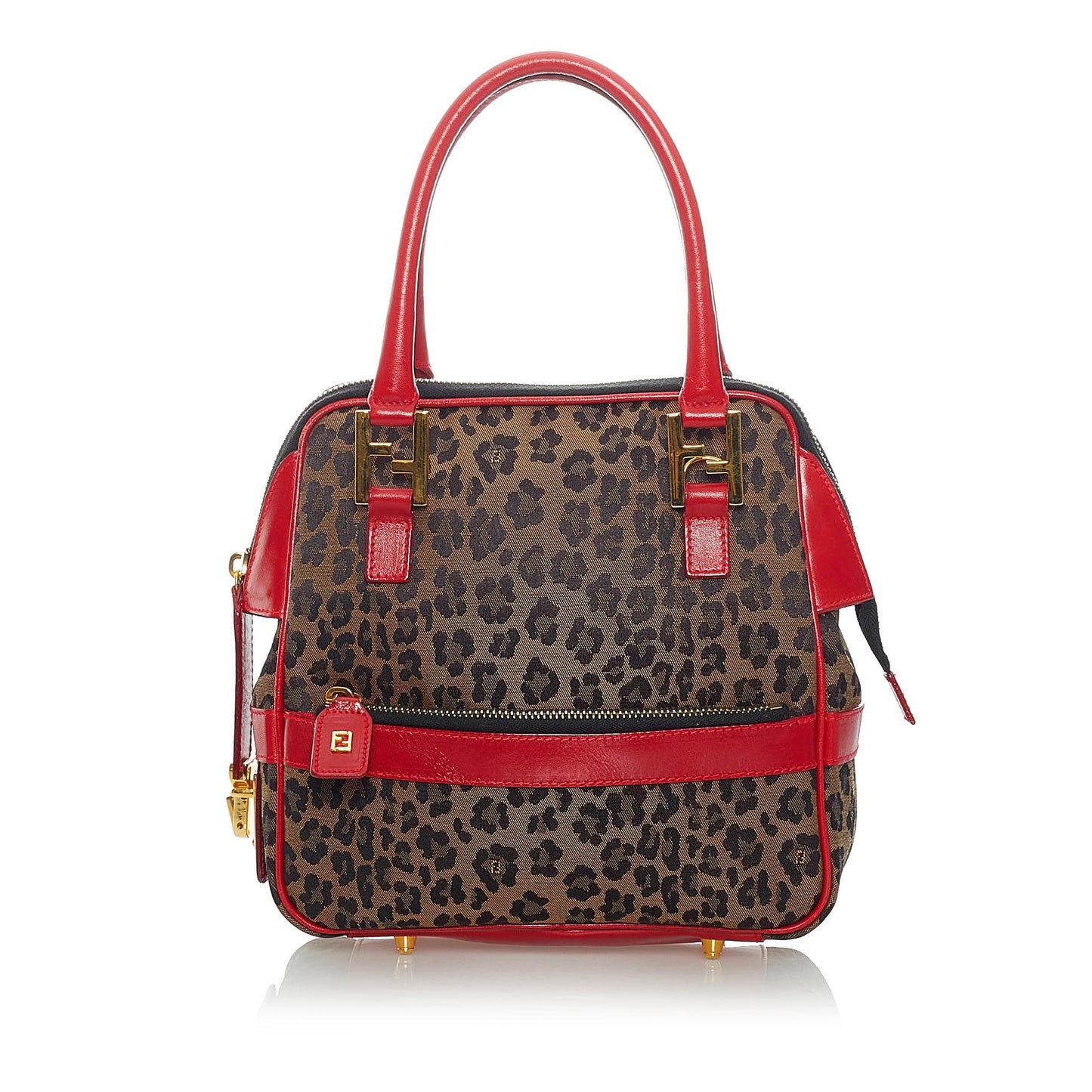 Fendi Leopard Print Satchel Shg Nylon Satchel Bag Satchel Shg 32114