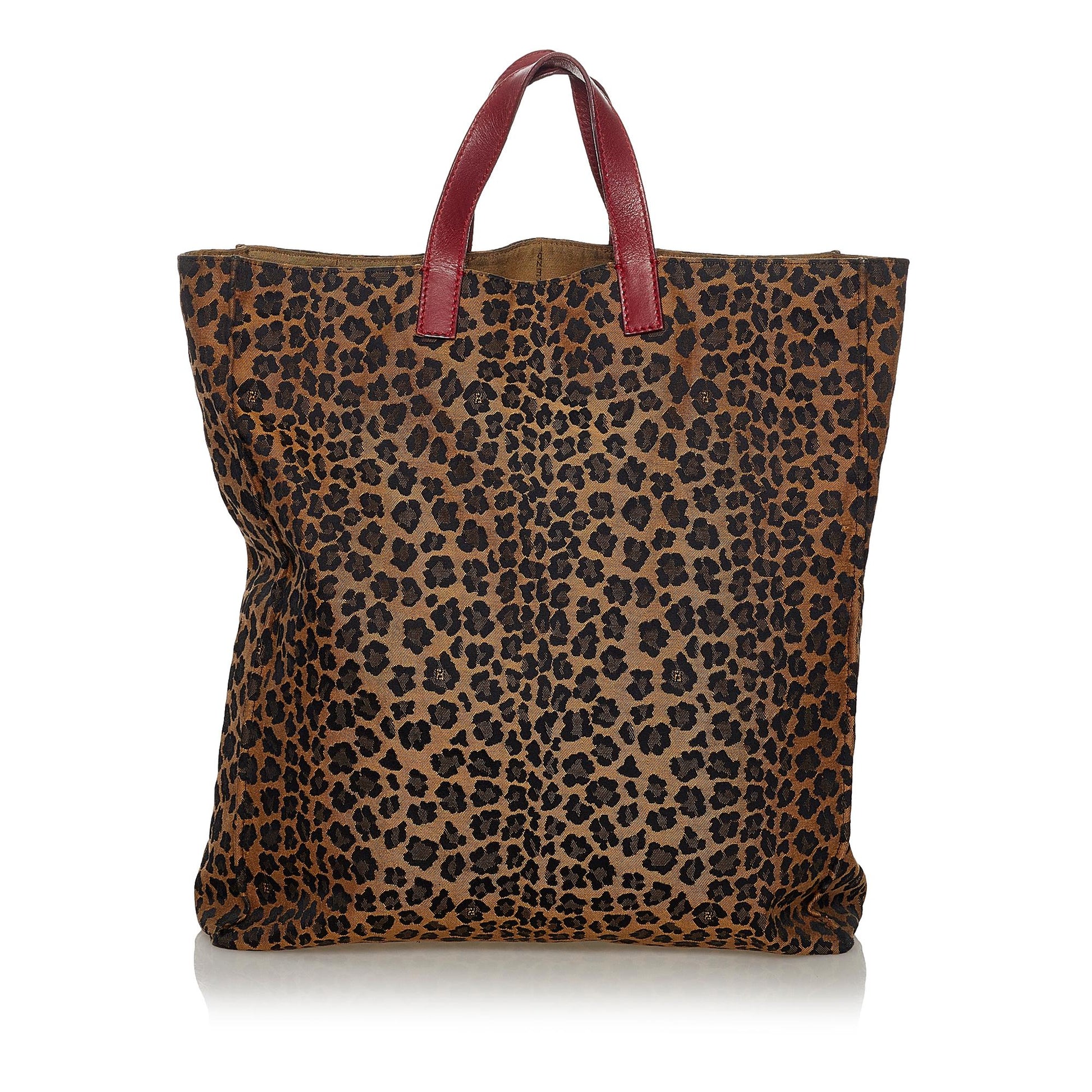 Fendi Leopard Print Tote Bag Shg Nylon Bag Shg 33460