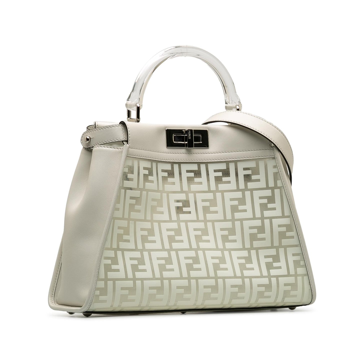 Fendi Limited Edition Zucca Clear Peekaboo Shg Fiicnf Satchel Satchel Bag