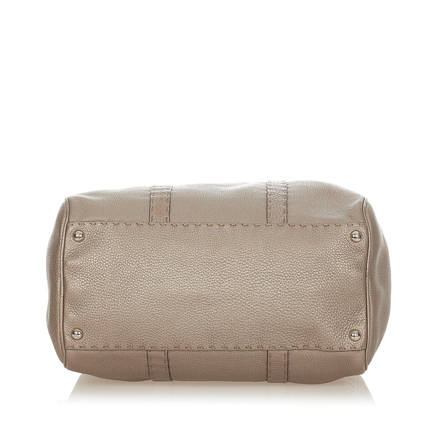 Fendi Linda Boston Bag Shg Leather Satchel Bag