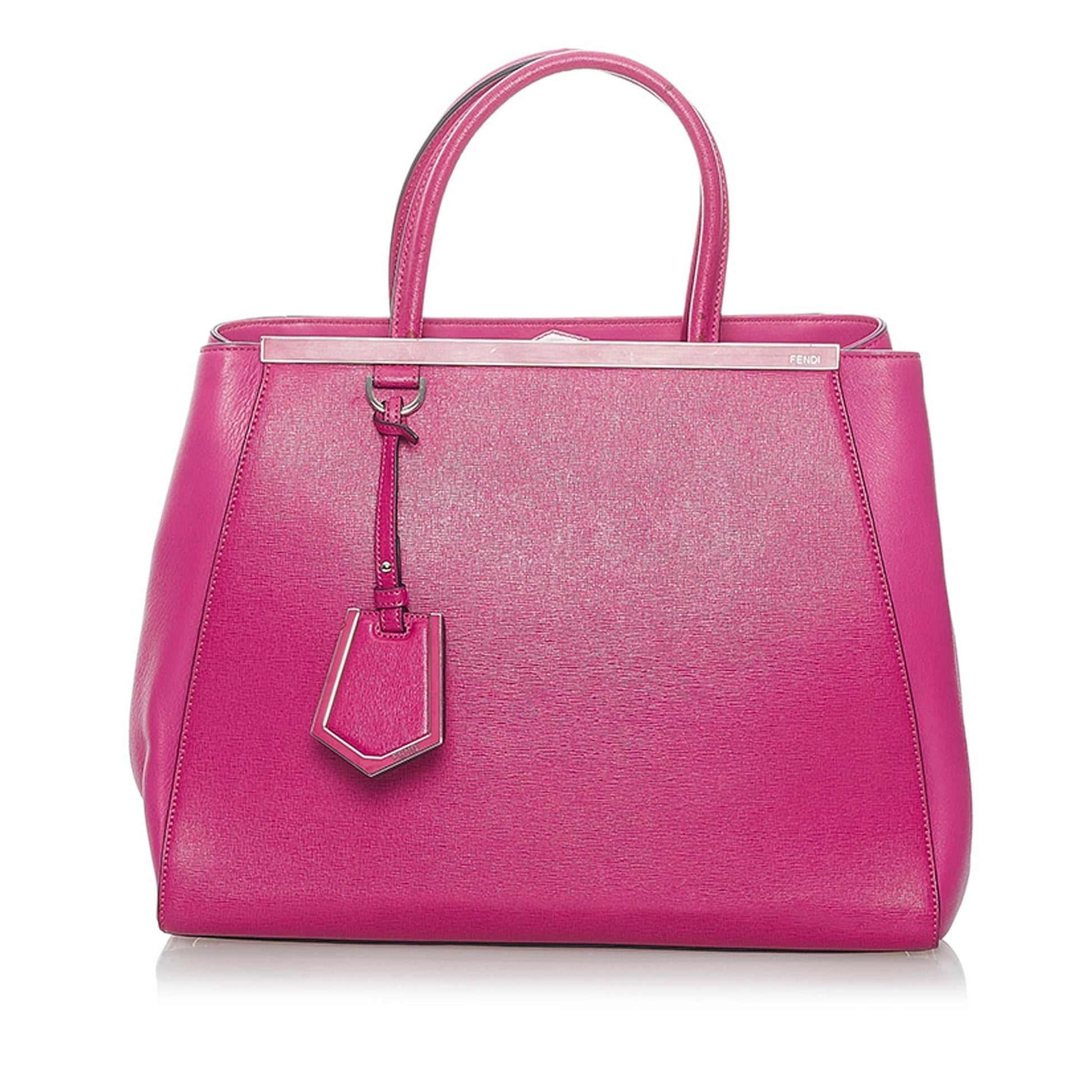 Fendi 2Jours Satchel Shg Leather Medium Satchel Bag