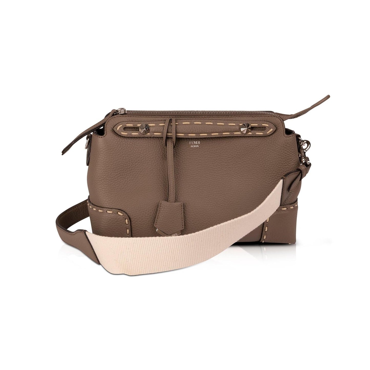 Fendi By The Way Satchel Leather Medium Travel Bag