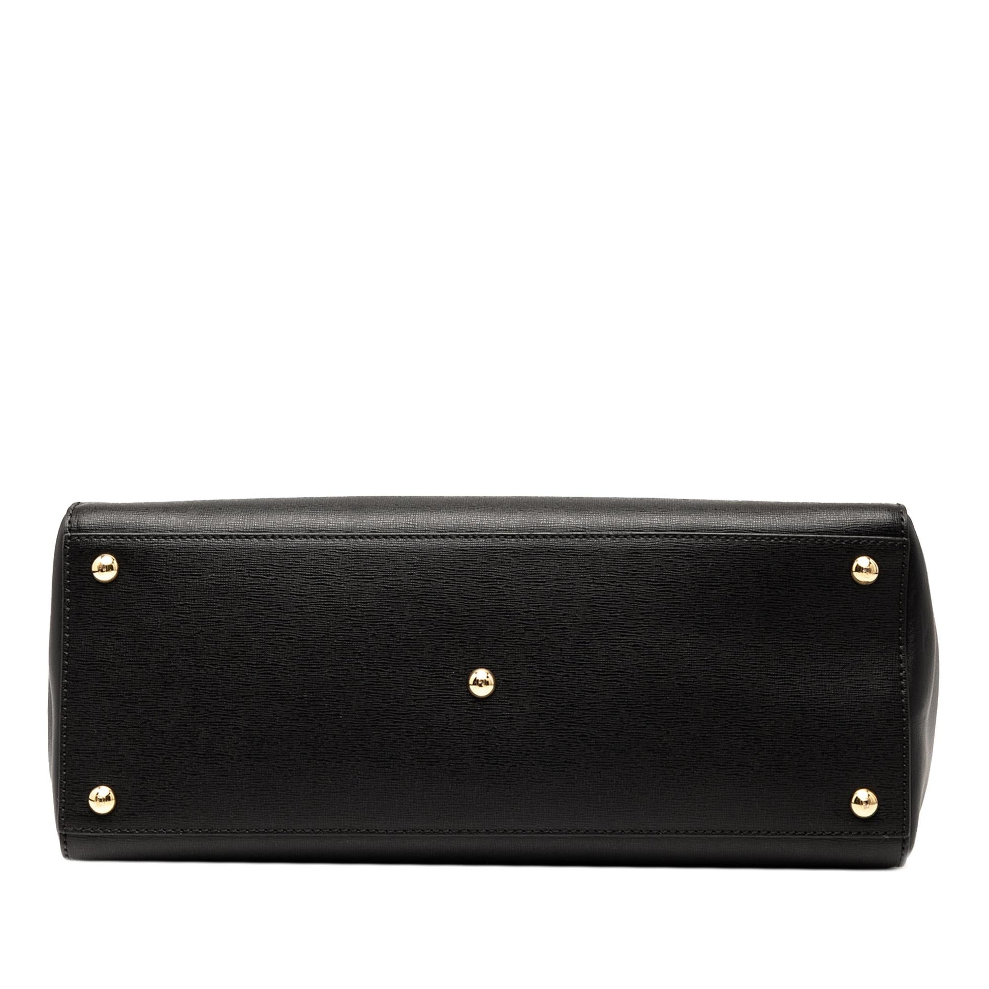 Fendi 2Jours Satchel Leather Medium Satchel Bag