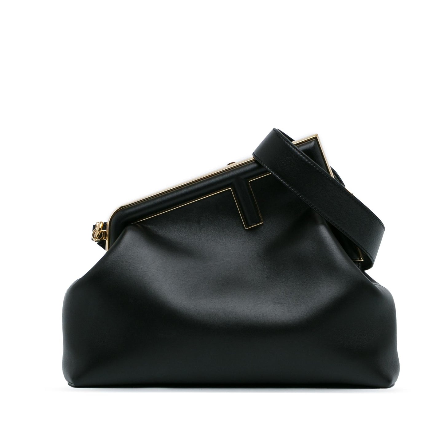 Fendi First Shoulder Bag Shg Gizice Leather Medium