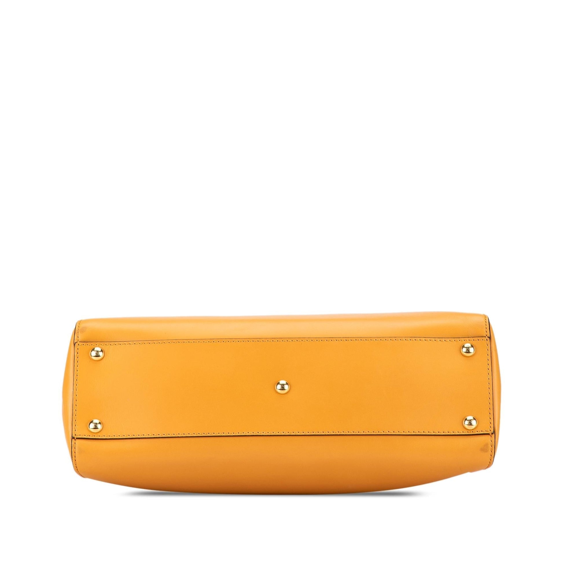 Fendi Peekaboo Satchel Leather Medium Satchel Bag Leather Peekaboo Satchel
