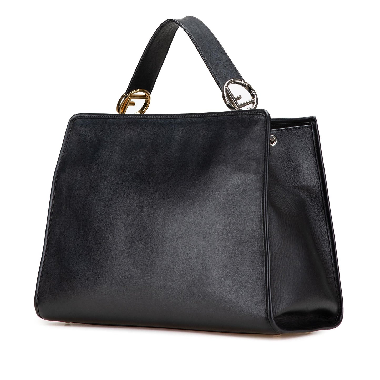 Fendi Runaway Satchel Leather Medium Satchel Bag
