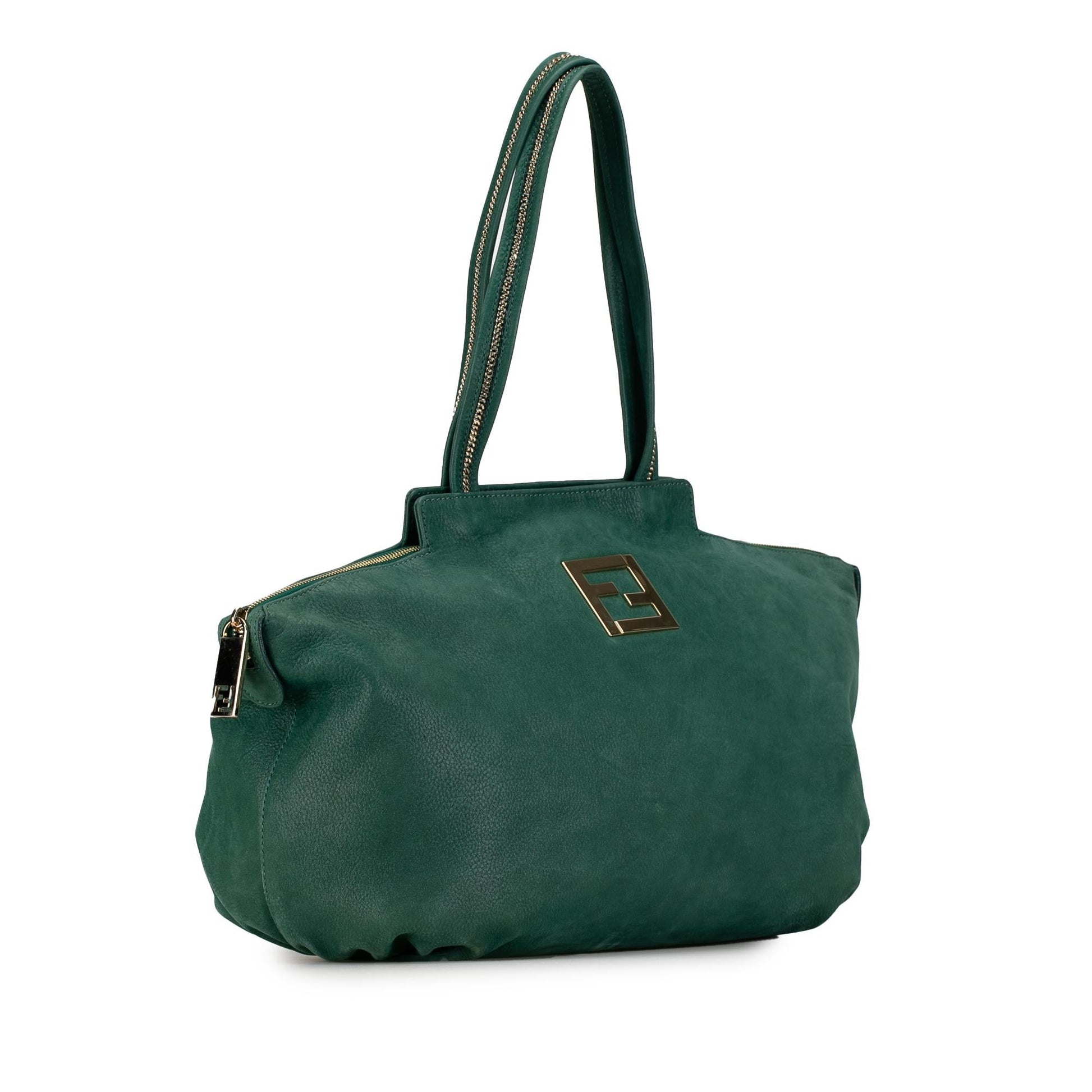 Fendi Nubuck Chains Tote Shg 3Jgpad Medium Tote Bag
