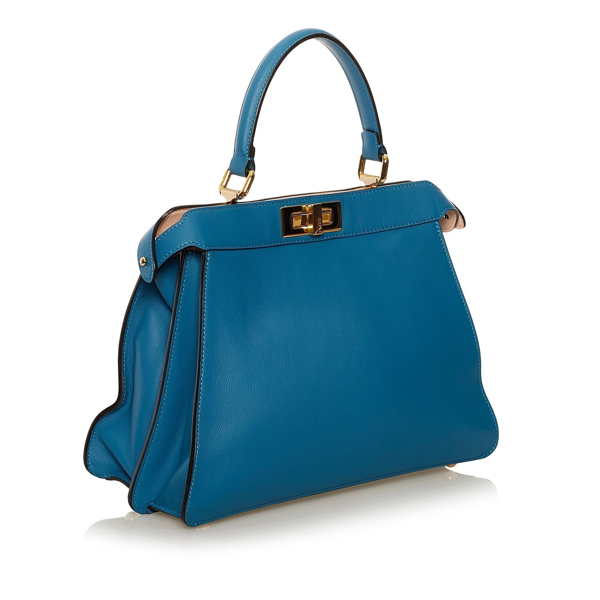 Fendi Peekaboo Iseeu Satchel Shg Leather Medium Satchel Bag
