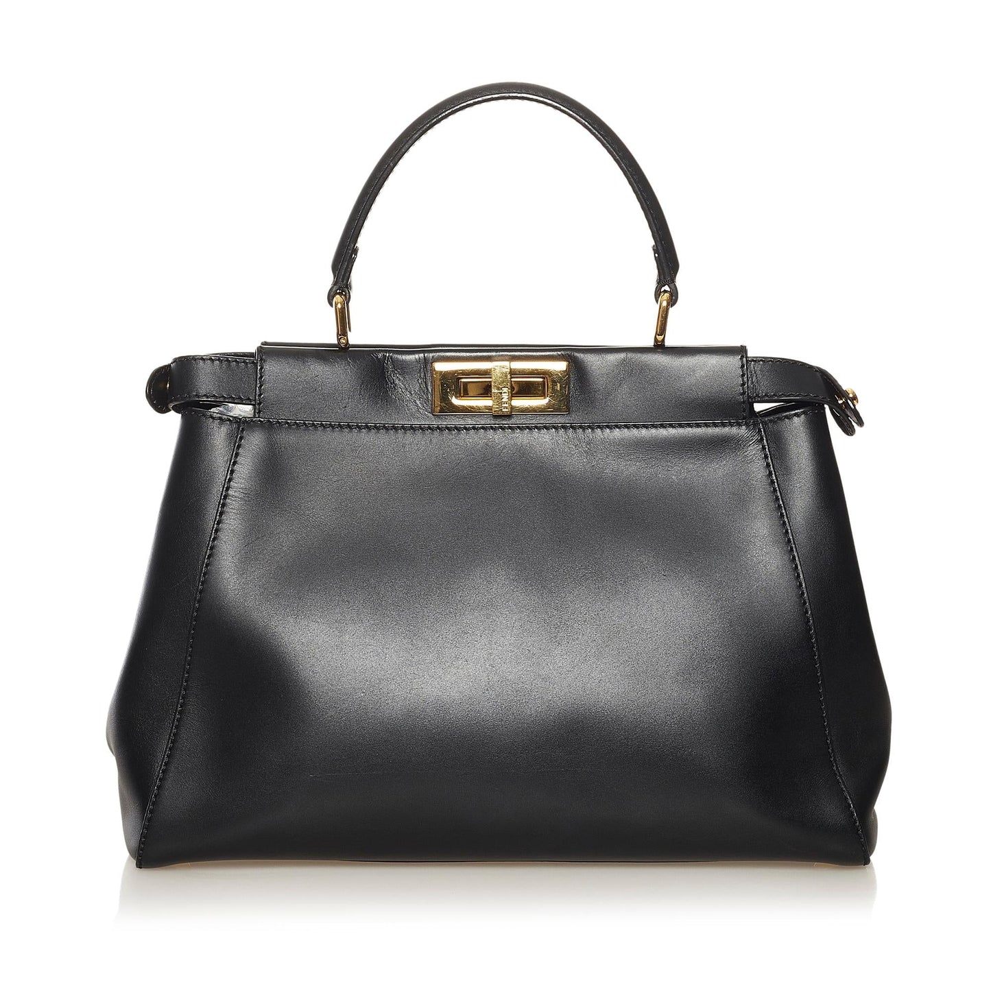 Fendi Peekaboo Satchel Shg Leather Medium Satchel Bag