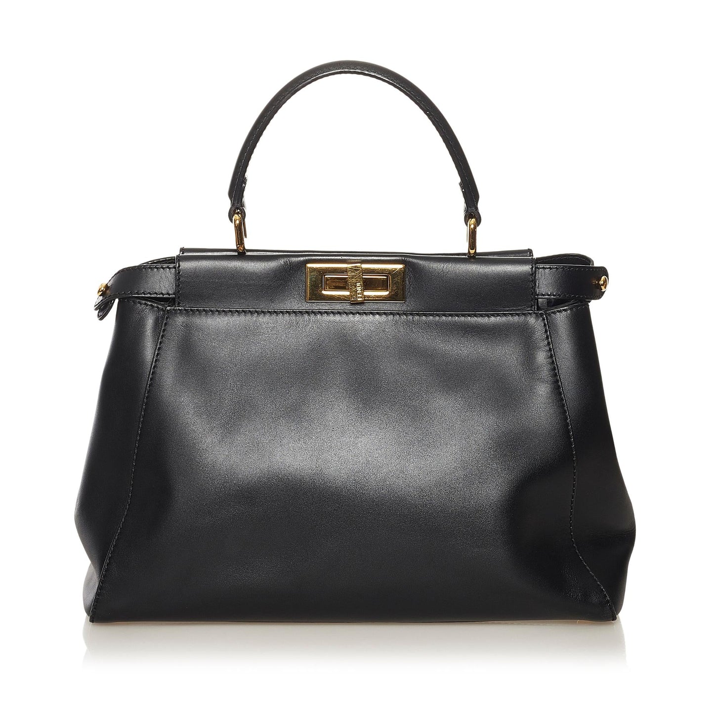 Fendi Peekaboo Satchel Shg Leather Medium Satchel Bag