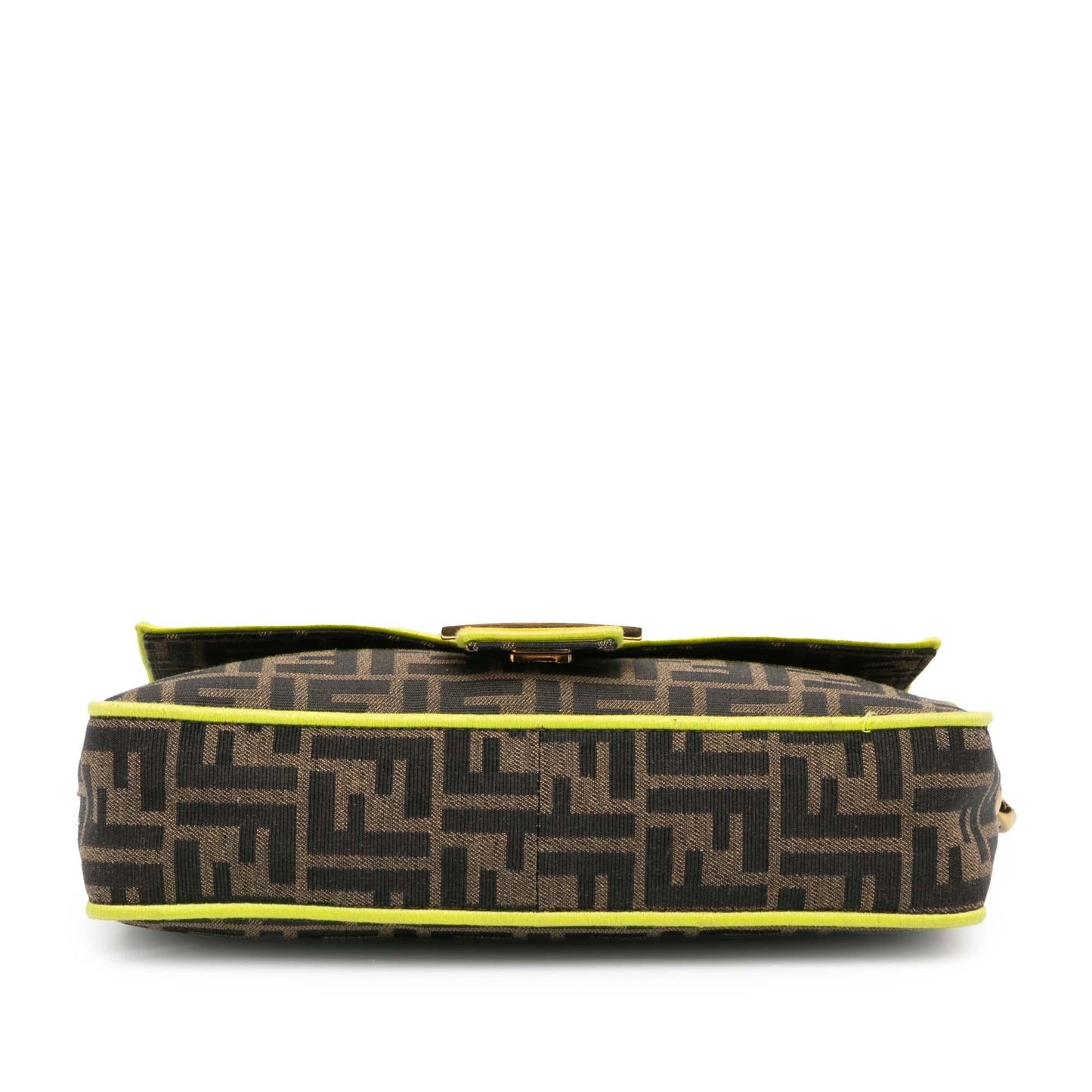 Fendi Zucca Fluo Trim Baguette Satchel Canvas Medium Satchel Bag Satchel Shg 1Mx5P1