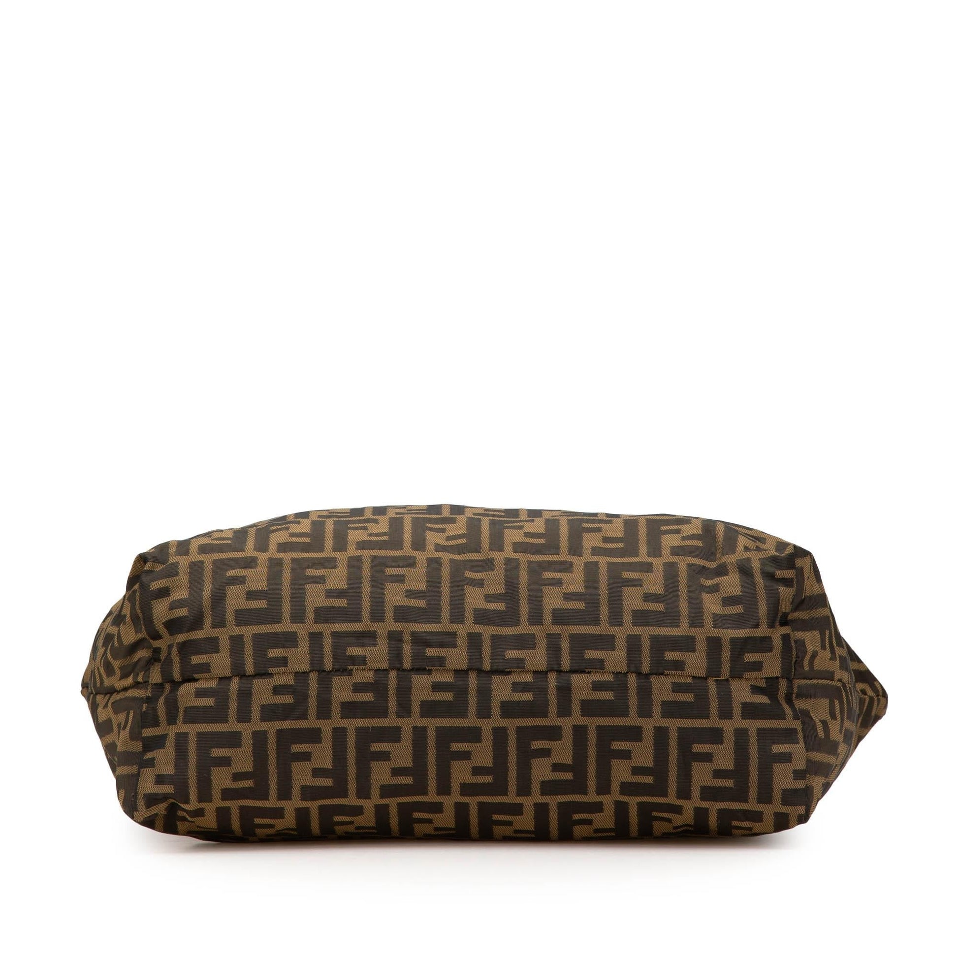 Fendi Zucca Roll Tote Canvas Medium Tote Bag