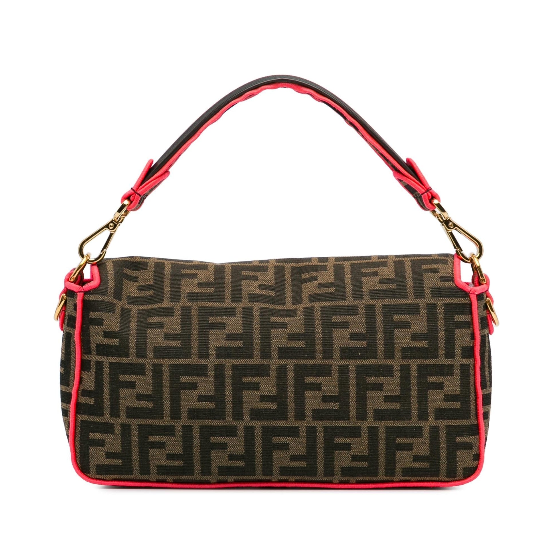 Fendi Zucca Fluo Trim Baguette Satchel Shg Ufu9Vz Medium Satchel Bag