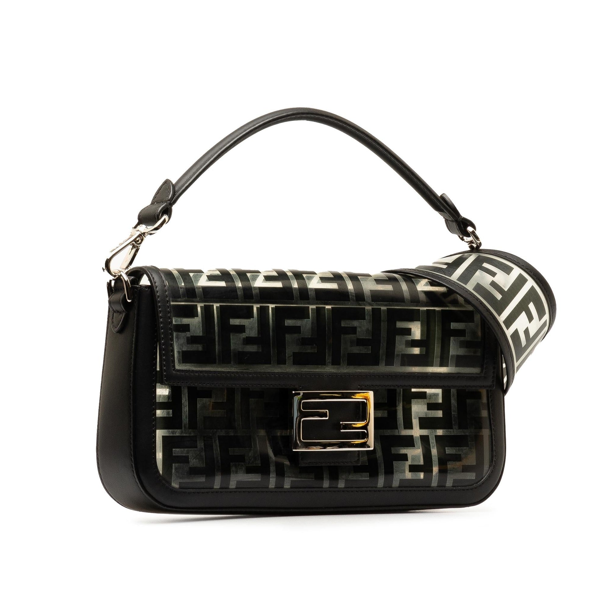 Fendi Zucca Pvc Baguette Satchel Medium Satchel Bag Satchel Shg Uclaeg