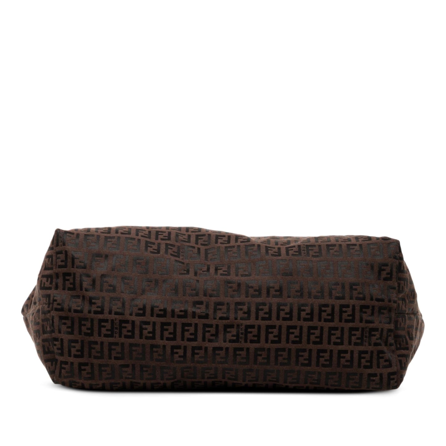 Fendi Zucchino Roll Tote Canvas Medium Tote Bag