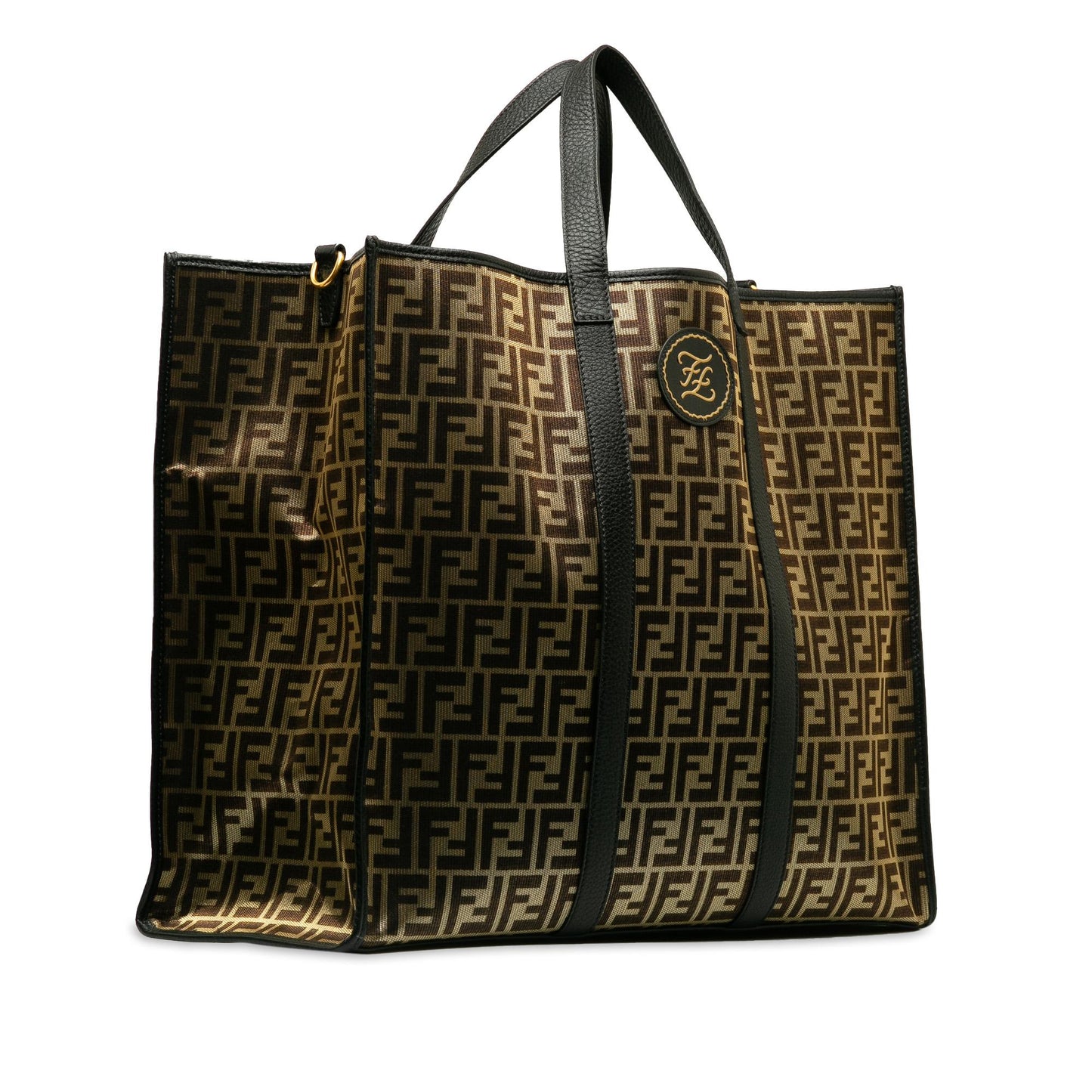 Fendi Metallic Zucca Karligraphy Tote Shg Mxbml9 Tote Bag