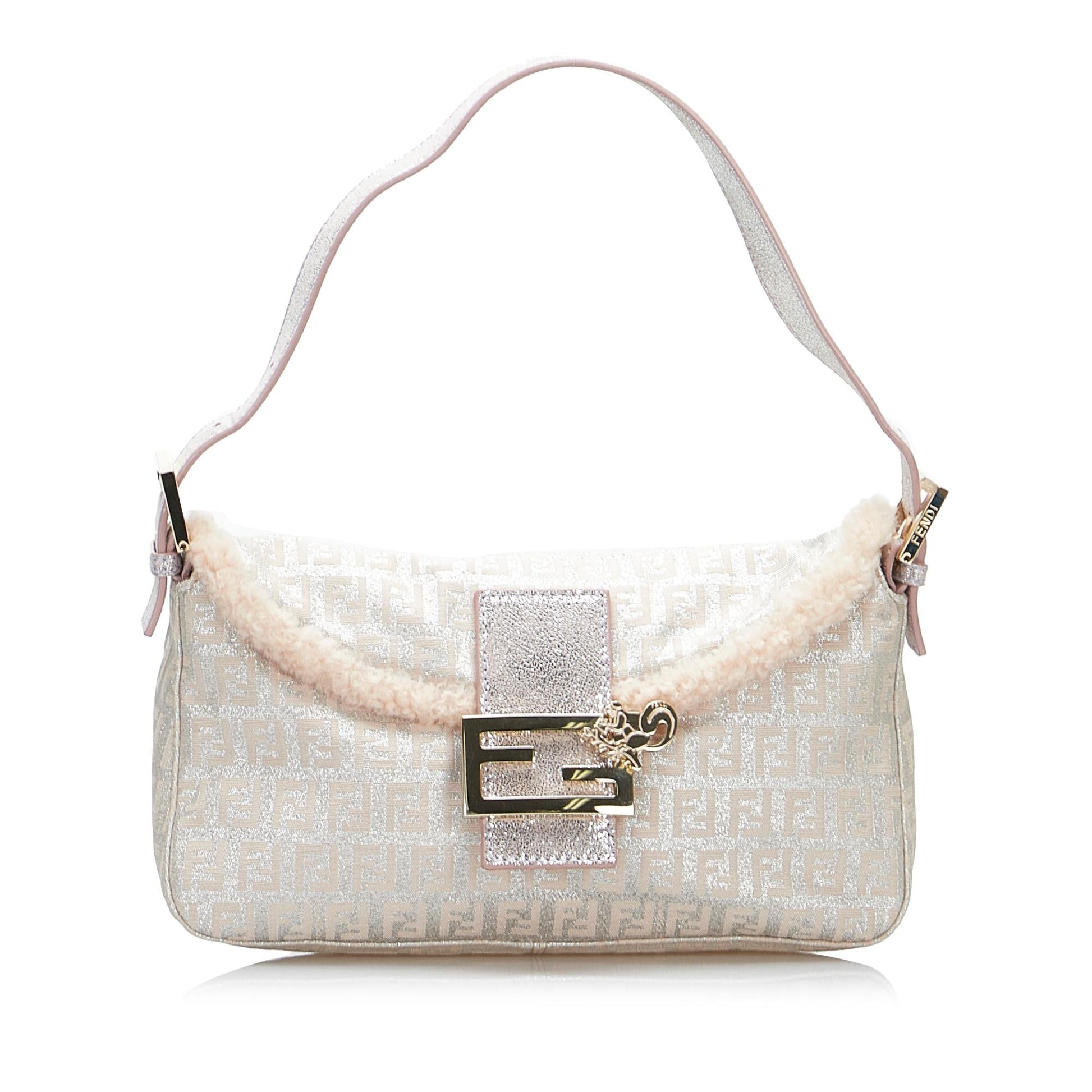 Fendi Metallic Zucchino Baguette Shg Kfw9Gt Handbag Shoulder Bag