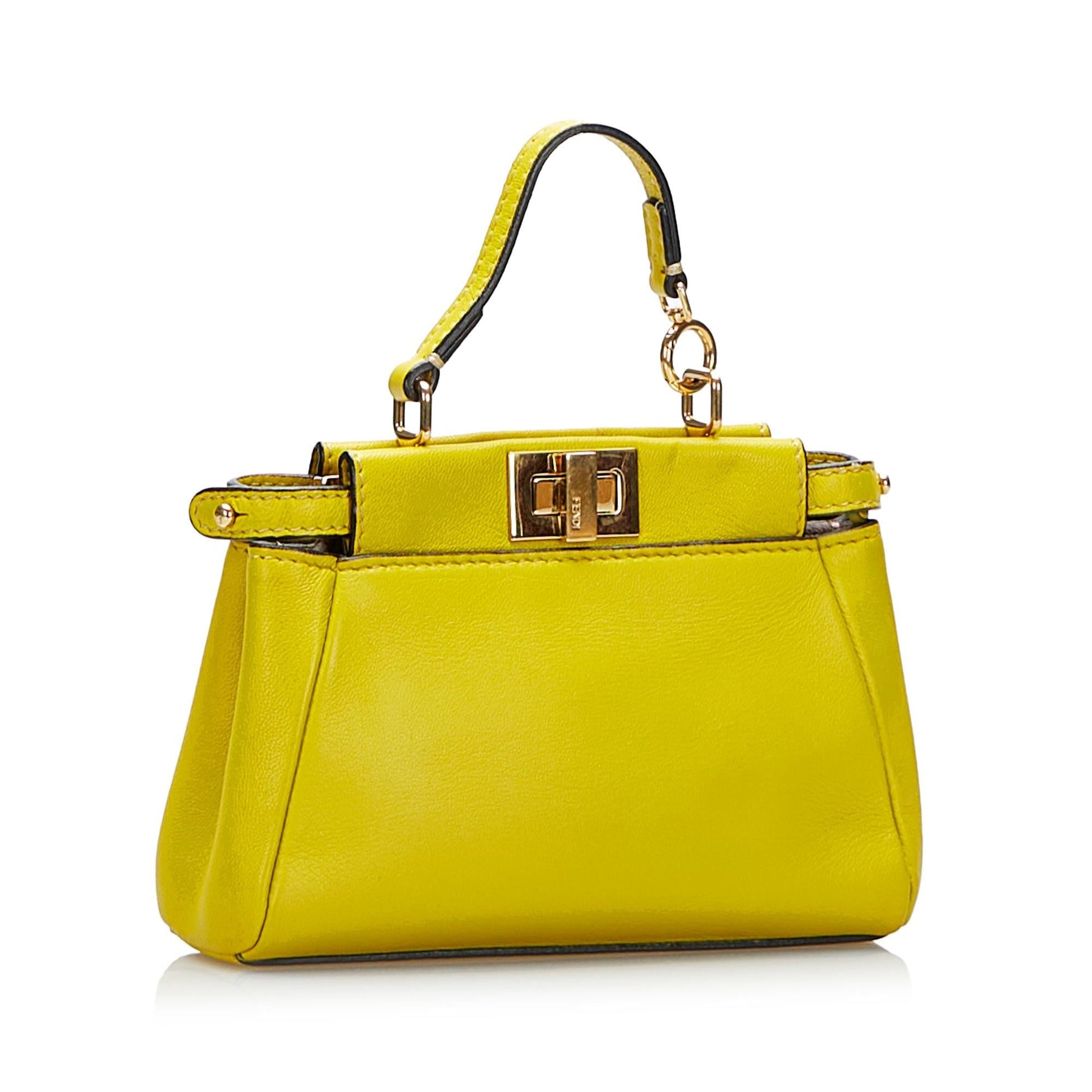 Fendi Peekaboo Satchel Shg Go8Q8W Micro Satchel Bag