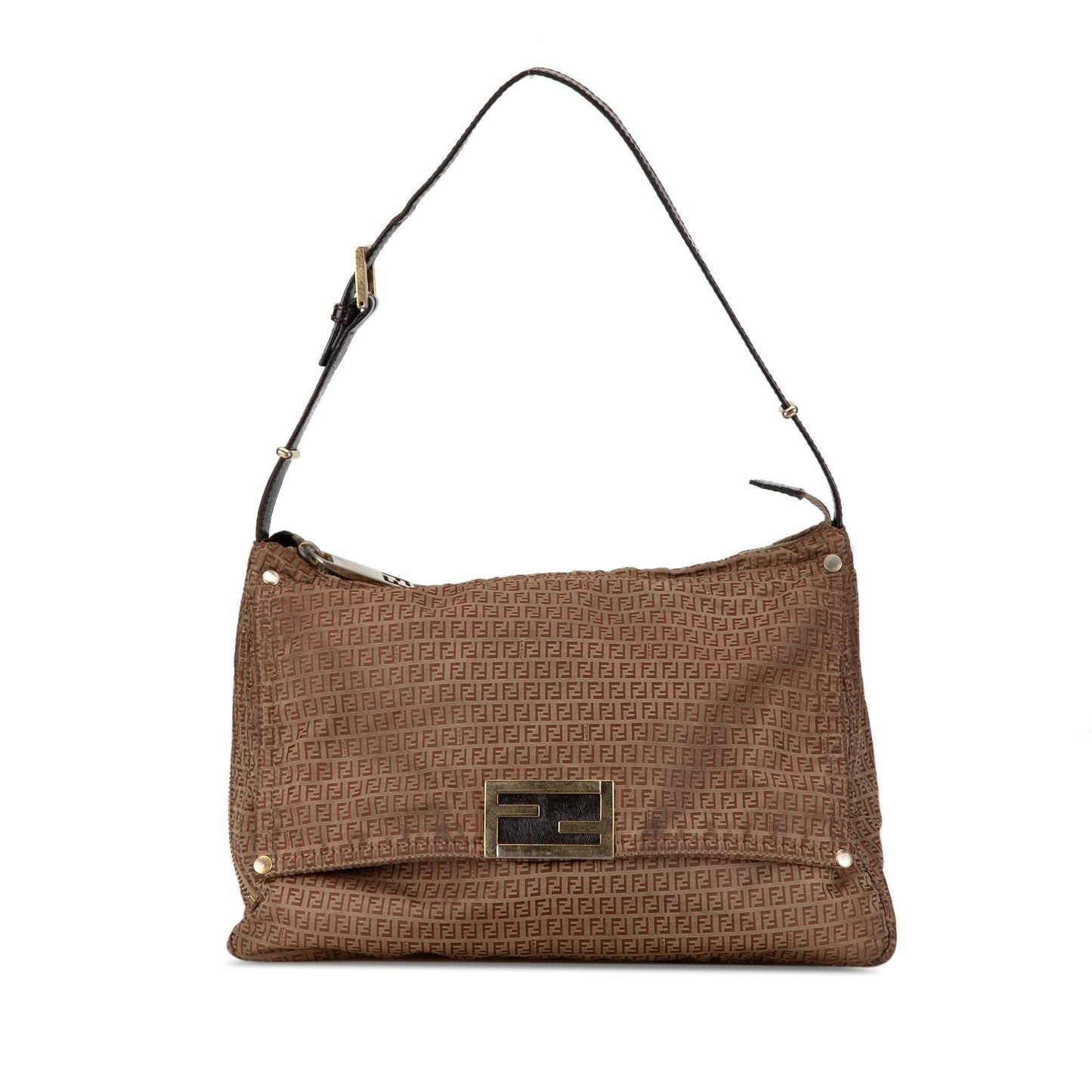 Fendi Zucchino Mamma Forever Shg Jnxbov Shoulder Bag Canvas Micro