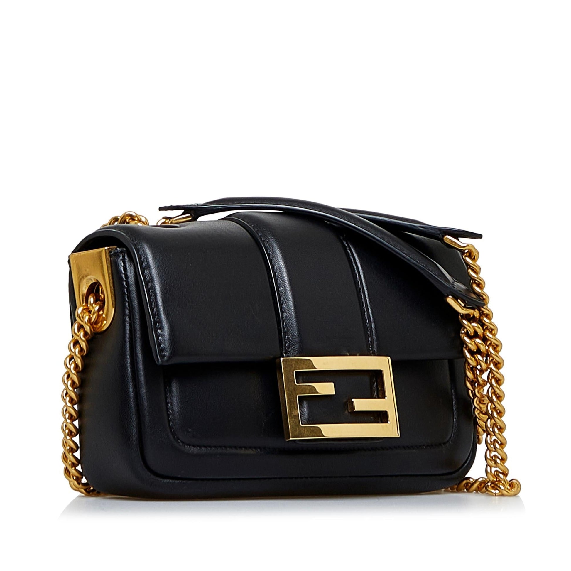 Fendi Baguette Bag Shg Oirshu Mini Chain Shoulder Bag