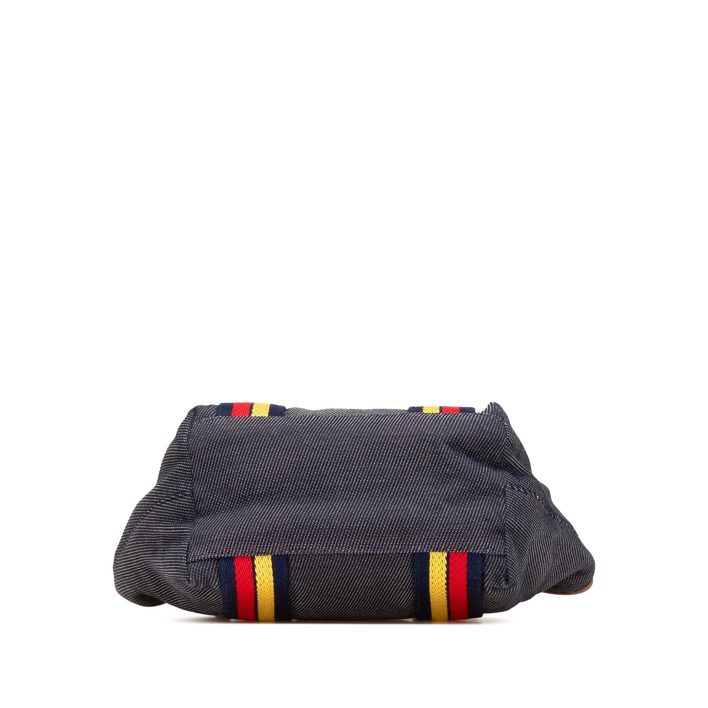 Fendi Lock Shopping Tote Denim Mini Tote Bag