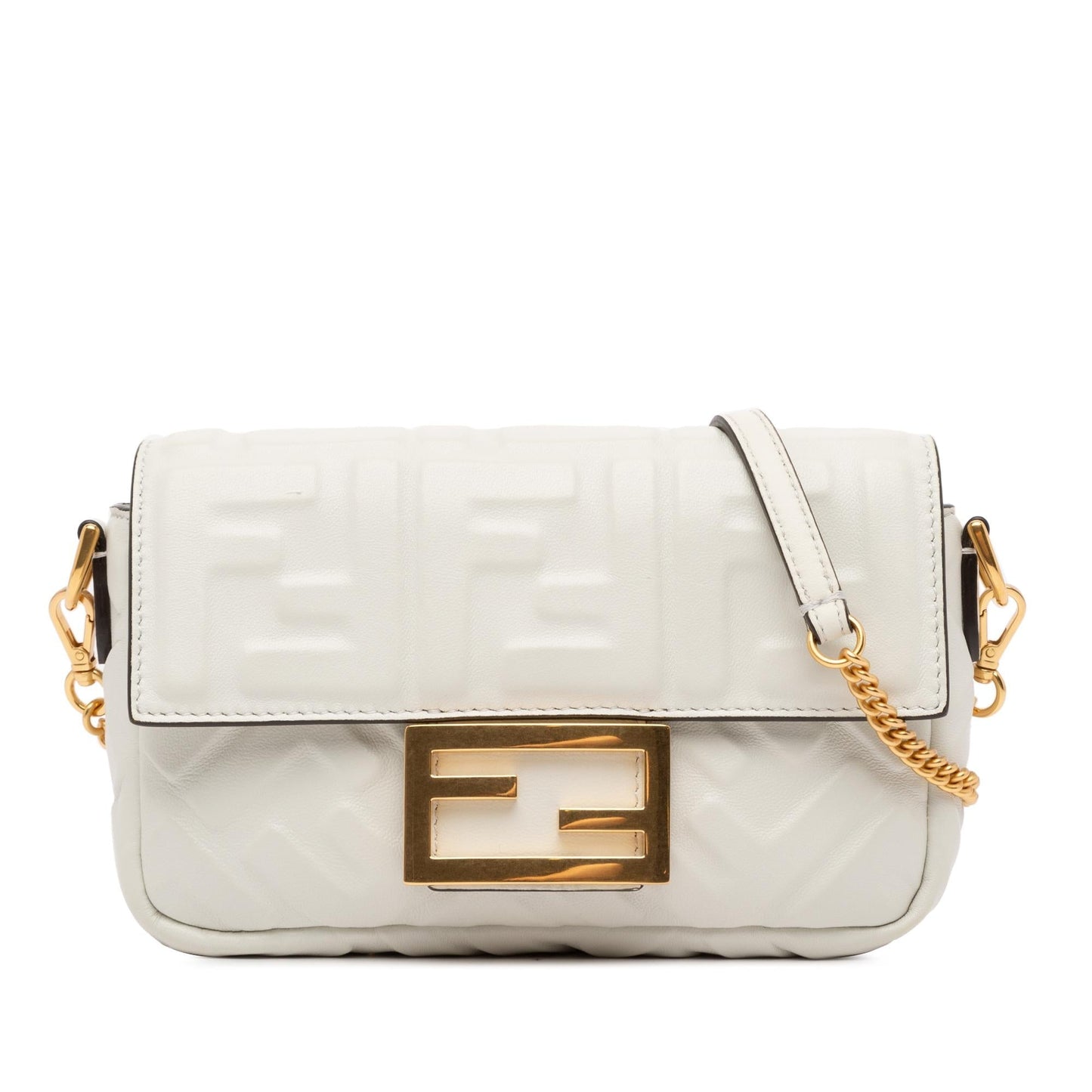 Fendi Zucca Baguette Satchel Shg Sngntj Mini Embossed Satchel Bag